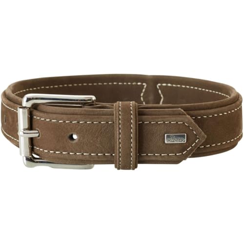 hunter-hunting-hundehalsband-aus-nubukleder-gr-e-40-s-29-35-cm-braun-mit-kontras image 7
