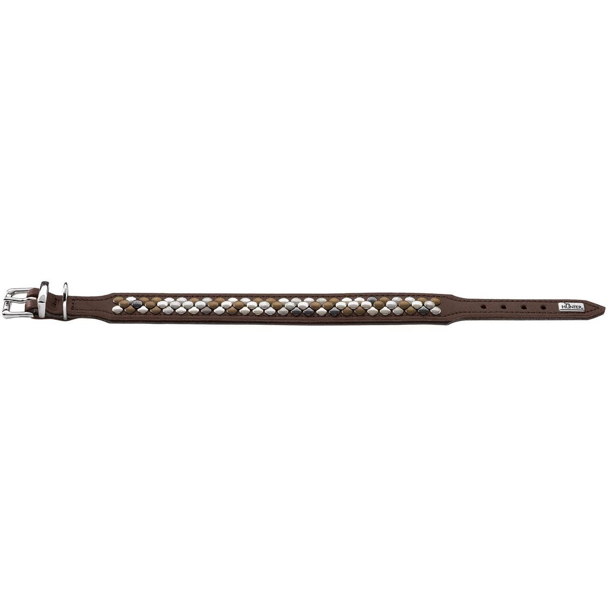 hunter-hundehalsband-arizona-up-braunes-softleder-mit-stilvollen-nieten-robust-a image 4