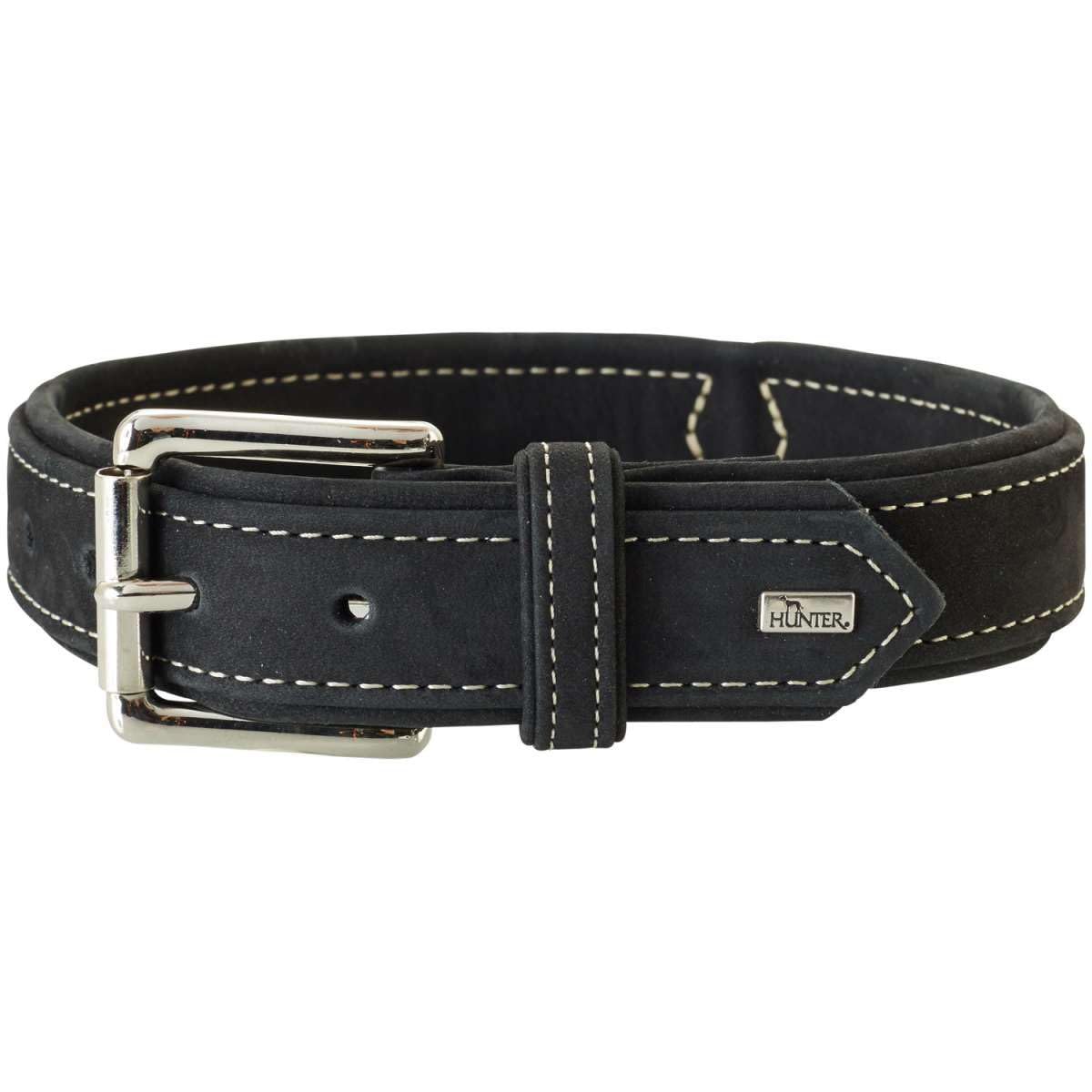 hunter-hunting-hundehalsband-aus-nubukleder-gr-e-40-s-29-35-cm-braun-mit-kontras image 3