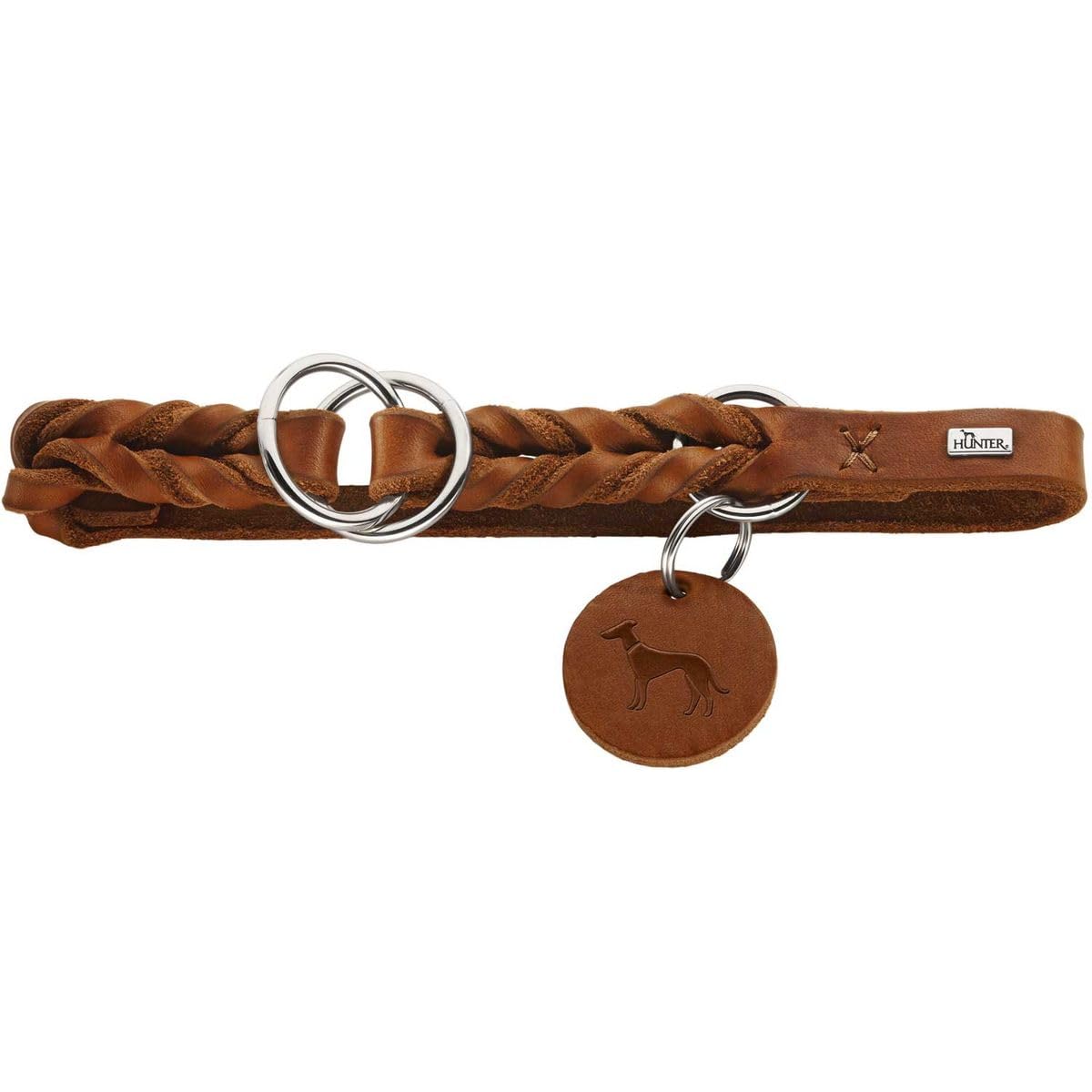 hunter-dressurhalsung-solid-education-gr-e-s-m-35-40-cm-cognac-handgeflochtenes- image 6