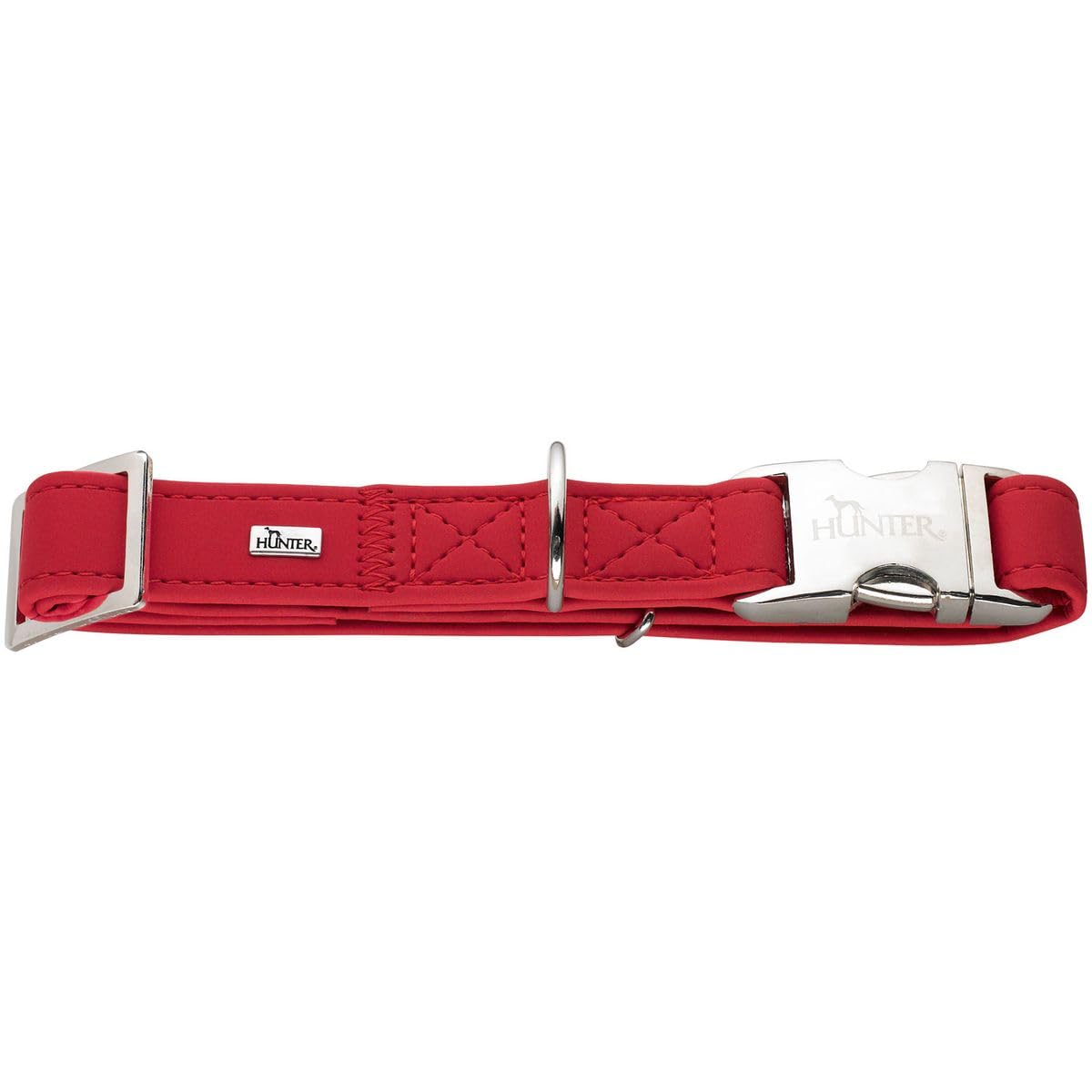 hunter-softie-alu-strong-hundehalsung-kunstleder-in-nubukoptik-mit-aluminium-ste image 6