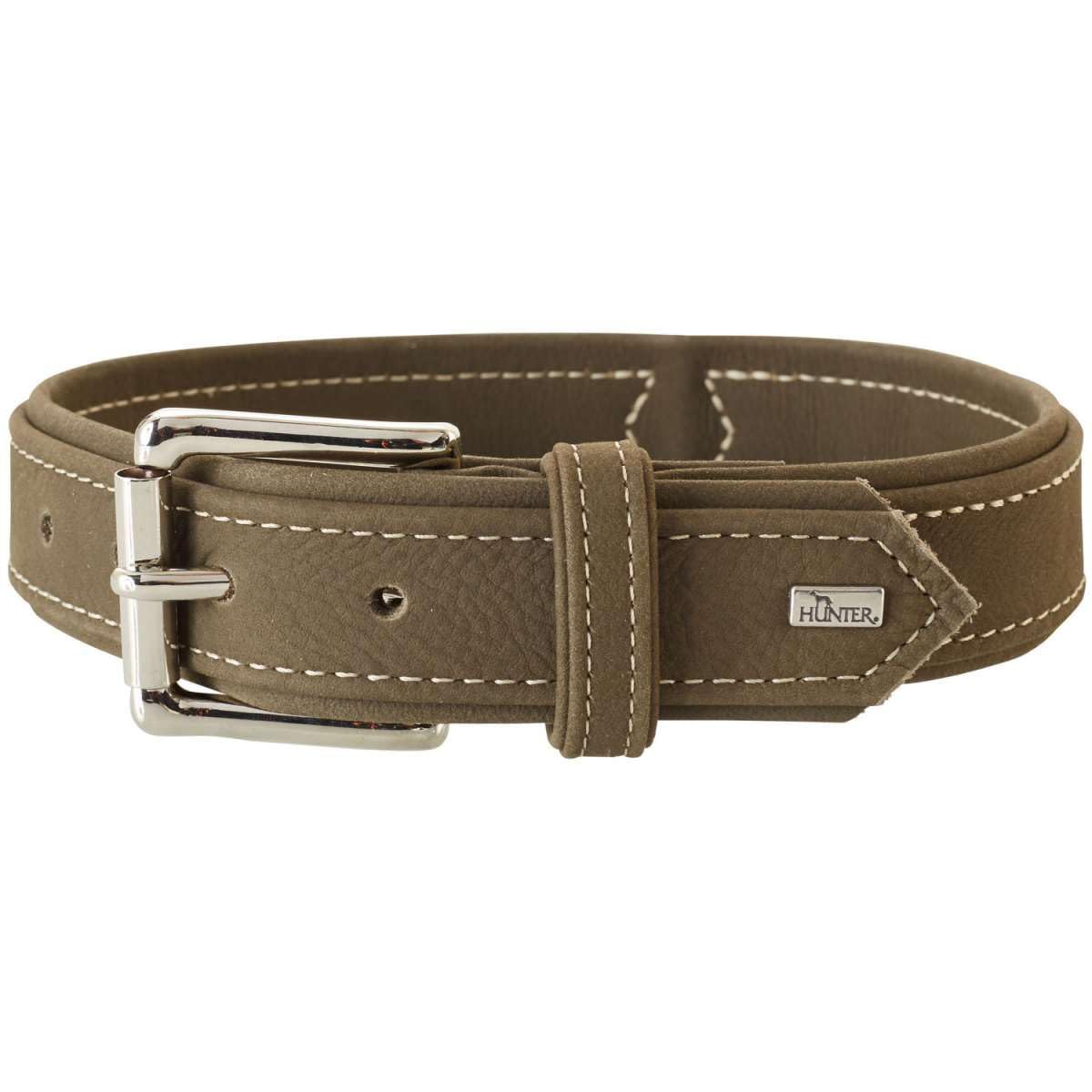 hunter-hunting-hundehalsband-aus-nubukleder-gr-e-40-s-29-35-cm-braun-mit-kontras image 4