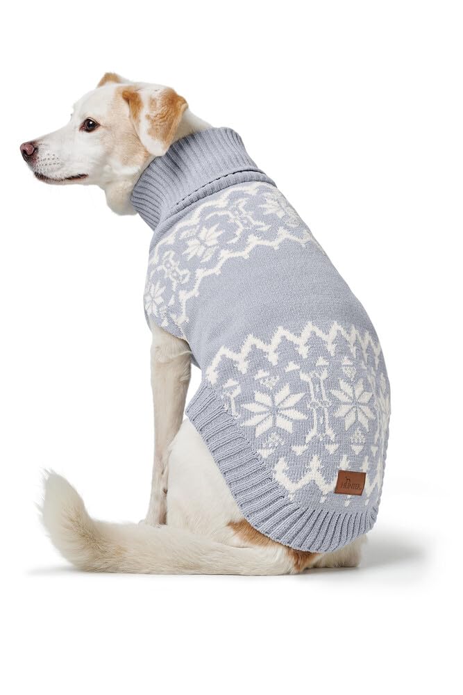 hunter-birka-hundepullover-warmer-strickpullover-aus-chenille-garn-rollkragen-no image 4