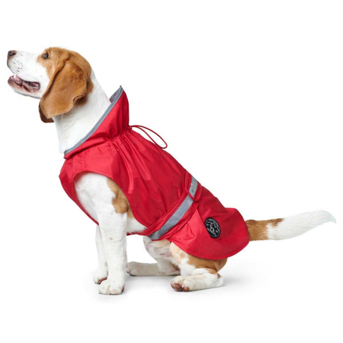 hunter-uppsala-rain-hunde-regenmantel-gr-e-80-rot-mit-reflektierenden-streifen image 8