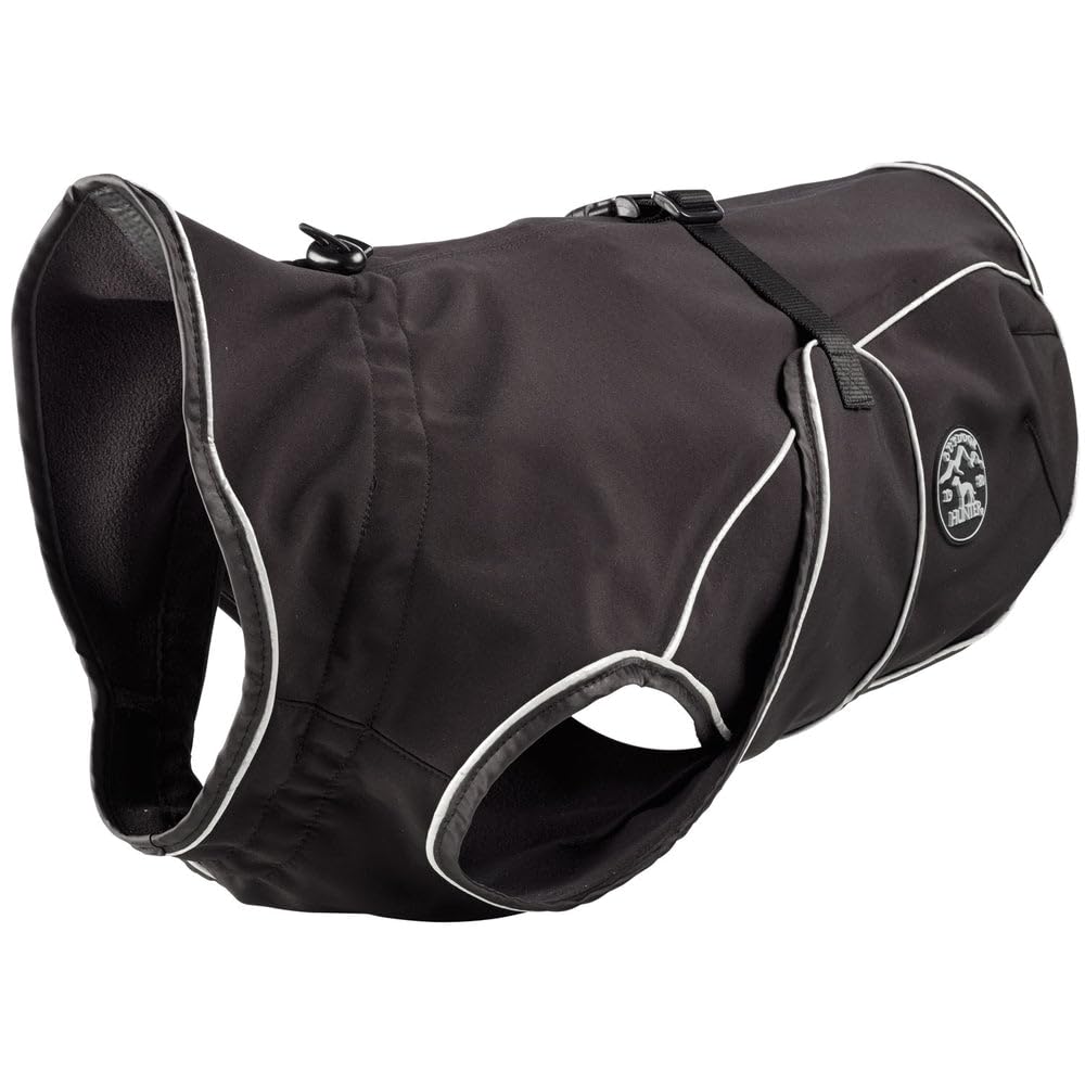 hunter-uppsala-softshell-hundemantel-gr-e-30-schwarz-wasser-und-winddicht-fleece image 1