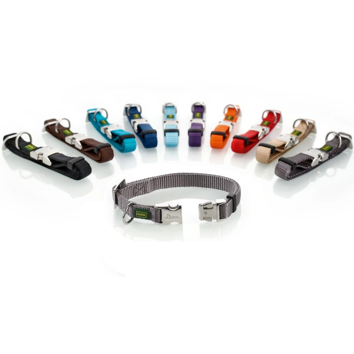 hunter-hundehalsung-vario-basic-alu-strong-gr-e-m-robustes-nylonhalsband-stufenl image 3