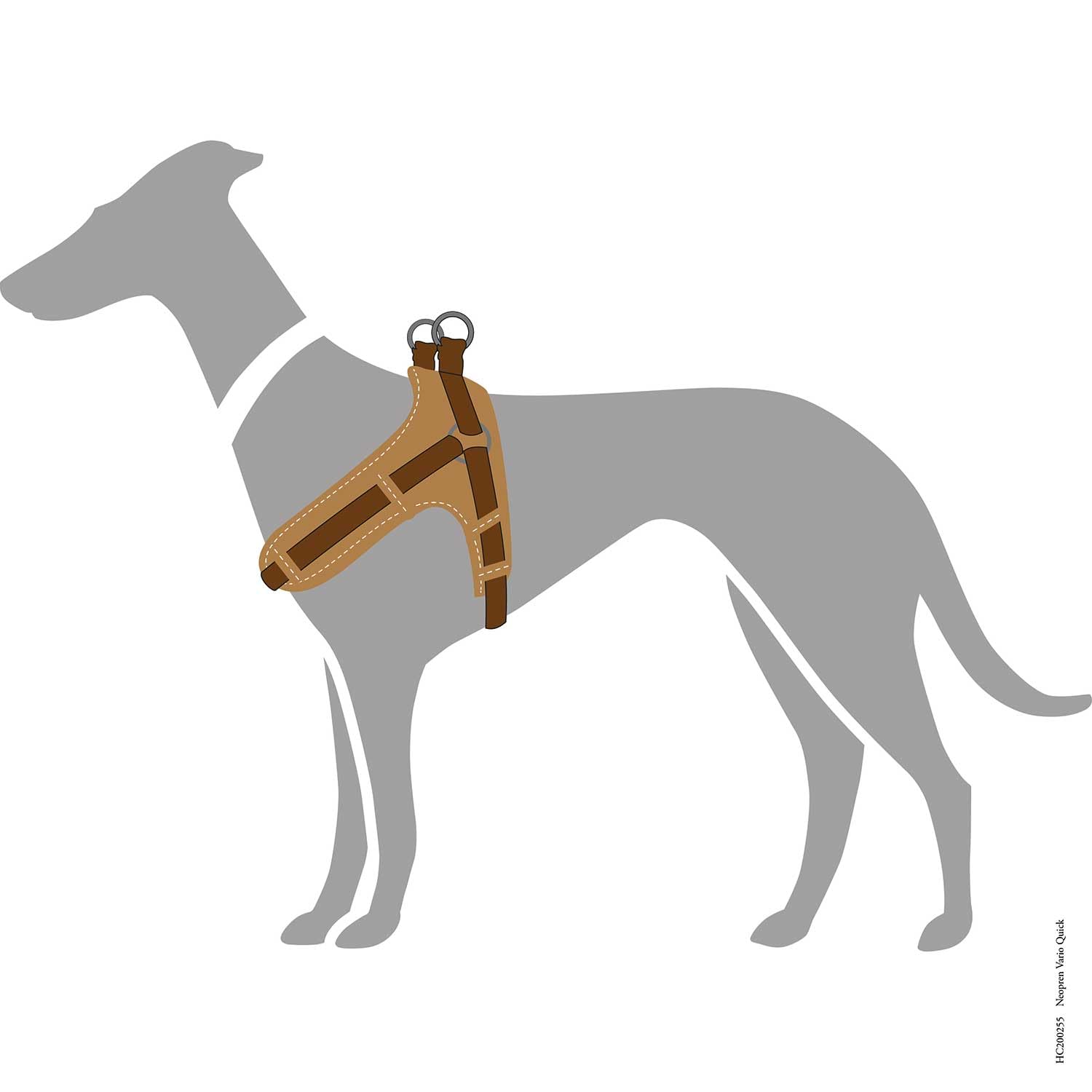 hunter-neopren-vario-quick-hundegeschirr-braun-caramel-gr-e-s-neoprenpolsterung- image 2