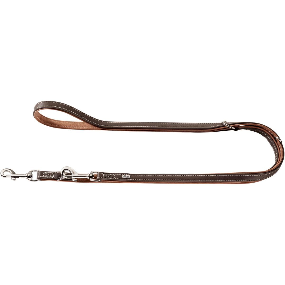 hunter-porto-verstellbare-hundef-hrleine-1-5-x-200-cm-tabak-cognac-pflanzlich-ge image 8