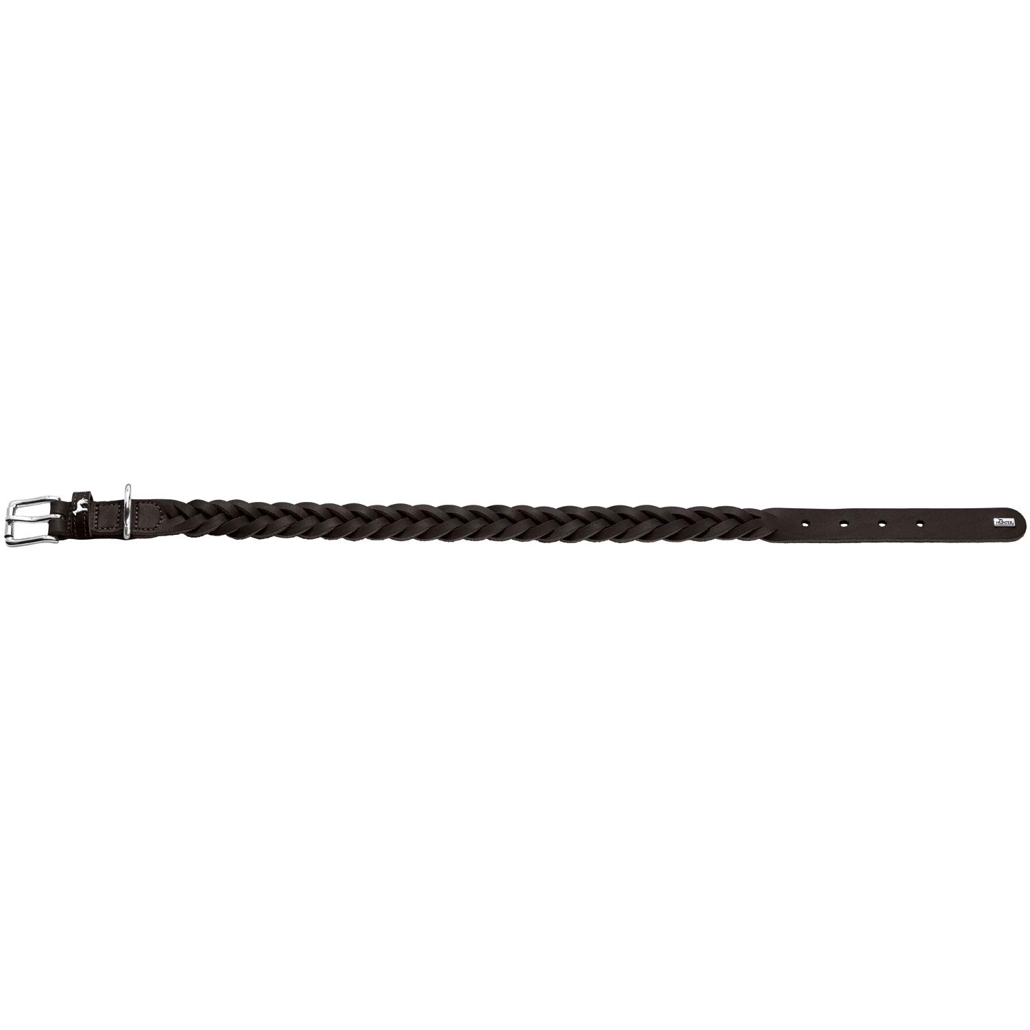 hunter-halsband-solid-education-special-s-m-50-schwarz-handgeflochtenes-rindsled image 2
