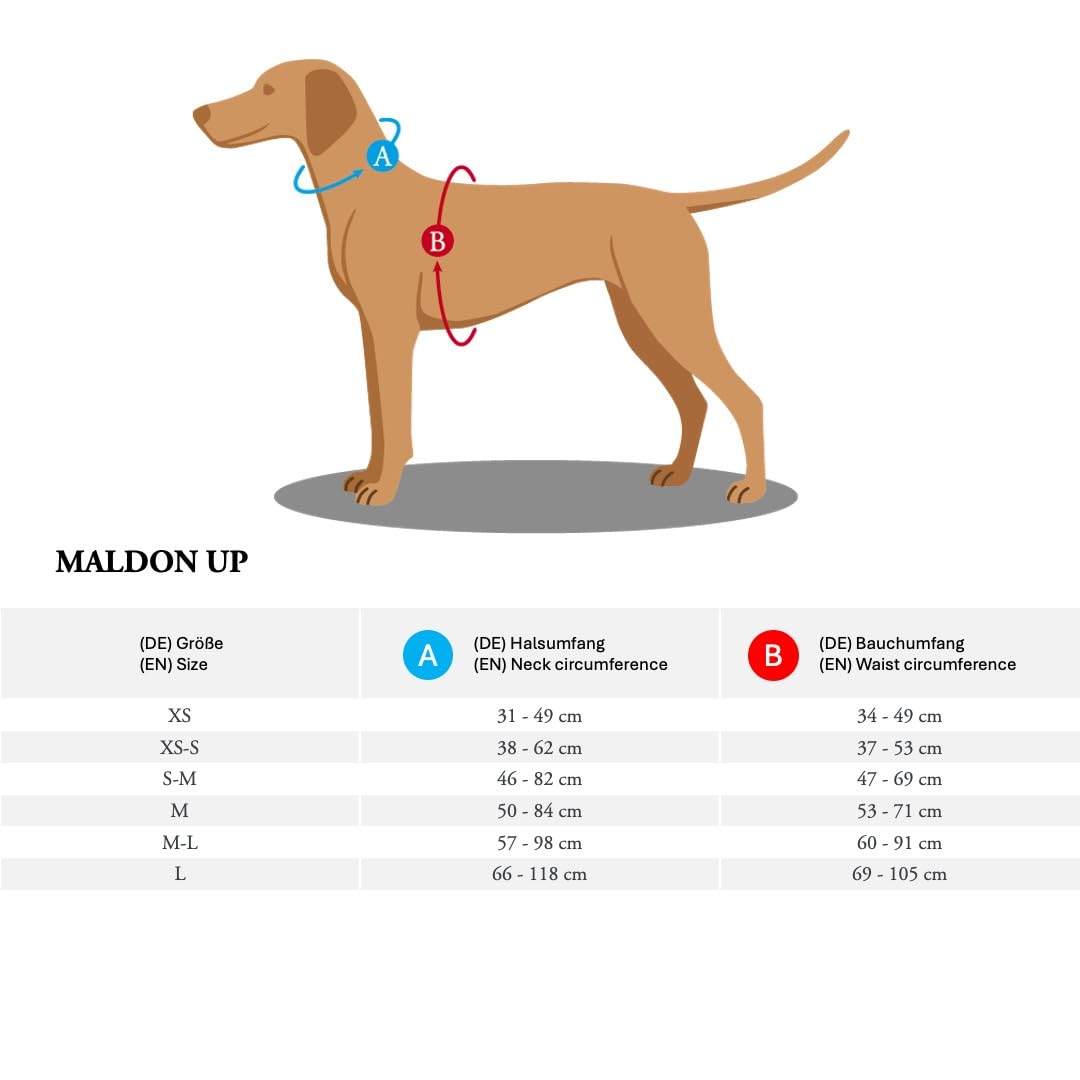 hunter-hundegeschirr-maldon-up-xs-altrosa-grau-gepolstertes-y-geschirr-mit-3m-sc image 2