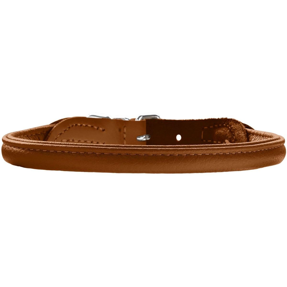 hunter-round-soft-elk-hundehalsband-elchleder-cognac-gr-e-55-fellschonend-rundge image 3