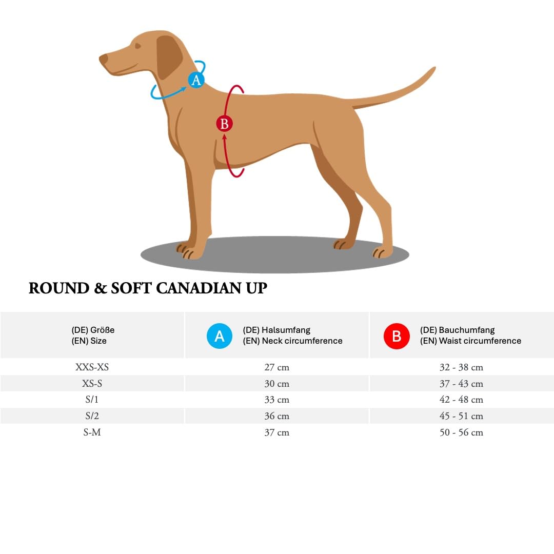 hunter-round-soft-canadian-up-hundegeschirr-weiches-leder-cognac-rundgen-ht-fell image 3
