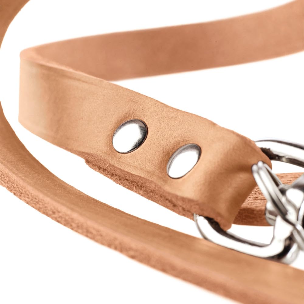 hunter-leder-f-hrleine-verstellbar-cognac-softvollrindleder-3-fach-verstellbar-m image 5