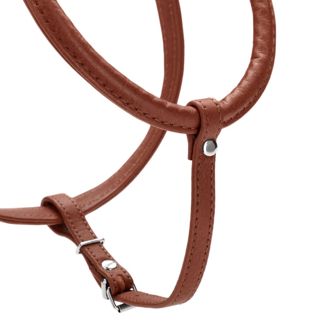 hunter-round-soft-canadian-up-hundegeschirr-weiches-leder-cognac-rundgen-ht-fell image 4