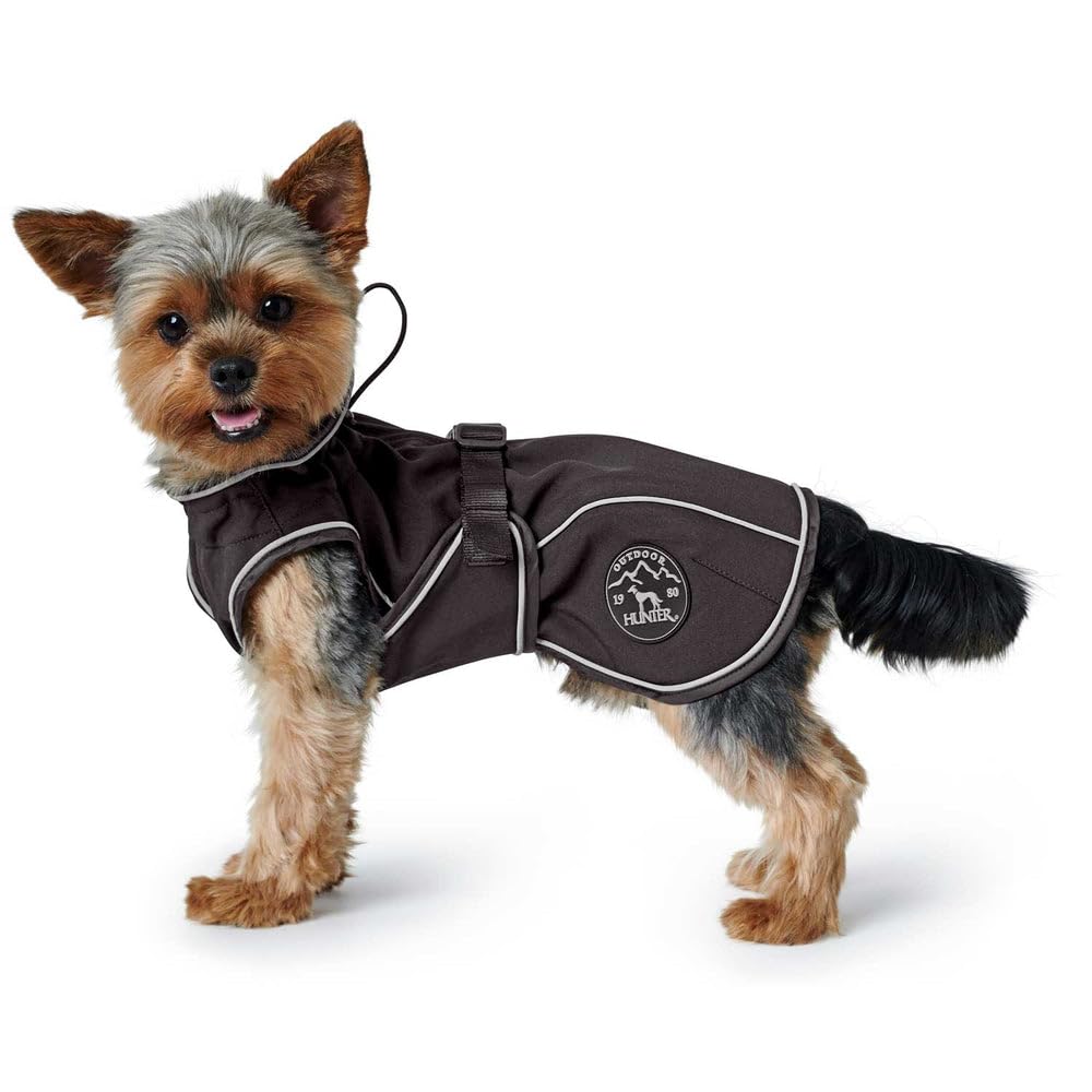 hunter-uppsala-softshell-hundemantel-gr-e-30-schwarz-wasser-und-winddicht-fleece image 3