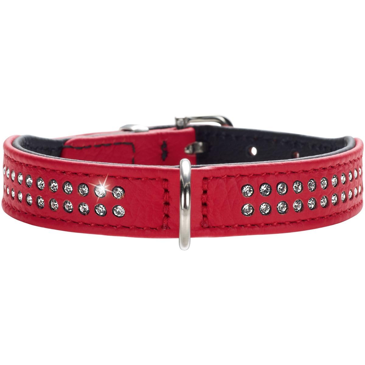 hunter-diamond-petit-halsband-f-r-kleine-hunde-rindnappaleder-mit-strasssteinen- image 4