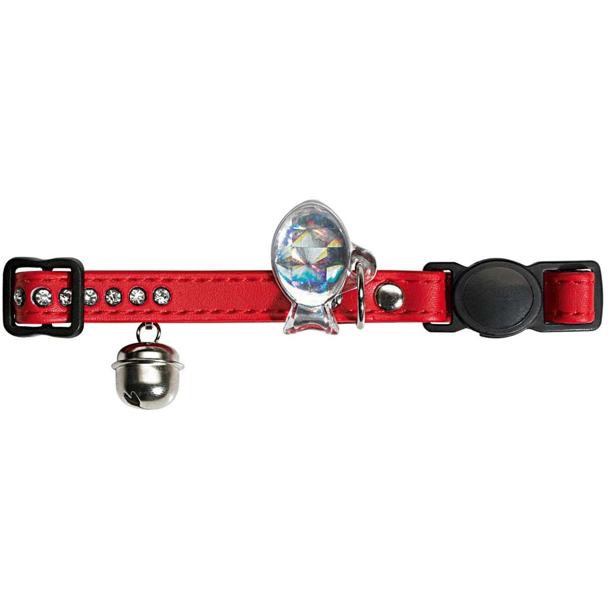 hunter-modern-art-luxus-katzenhalsband-kunstleder-mit-strasssteinen-sicherheitsv image 4