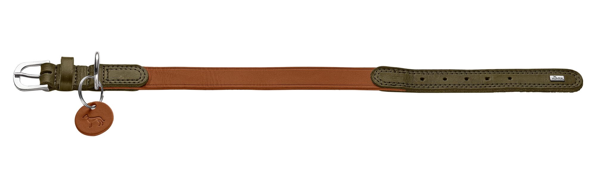 hunter-hundehalsband-lemvig-halsband-aus-weichem-strapazierf-higem-fettleder-cog image 2