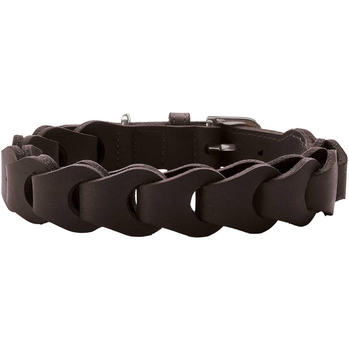 hunter-solid-education-chain-hundehalsband-handgearbeitete-rindsleder-halskette- image 1