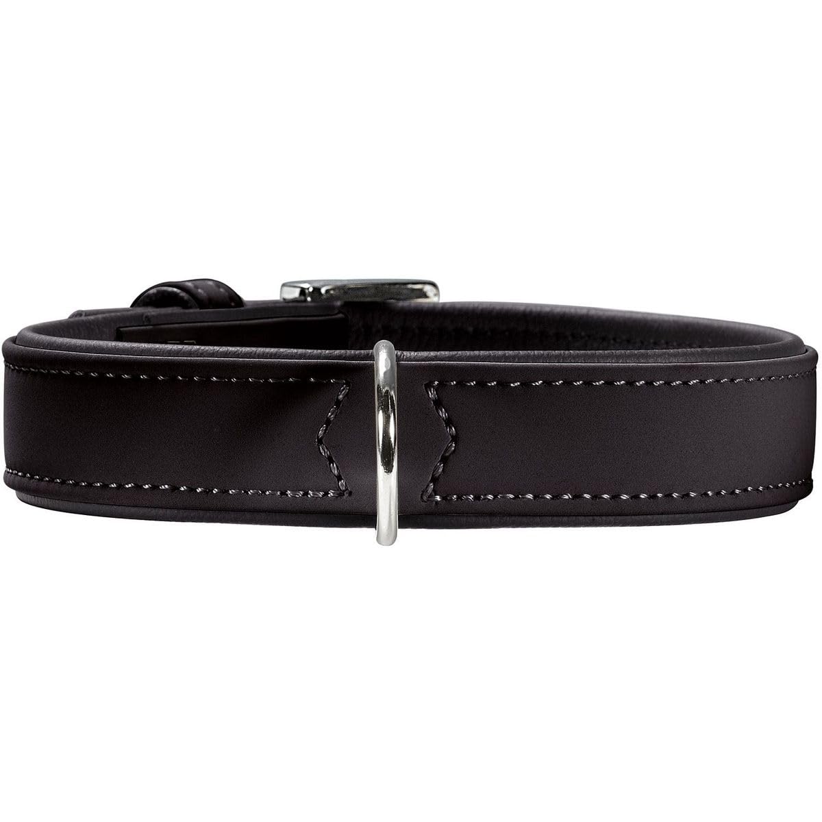 hunter-halsband-softie-gr-e-30-beige-schwarz-weiches-kunstleder-in-nubuk-optik-m image 6