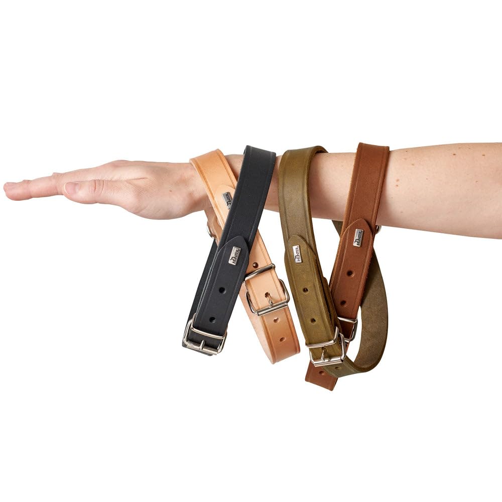 hunter-hundehalsband-aalborg-natur-leder-stark-gefettet-gr-e-32-24-29-cm-halsumf image 4