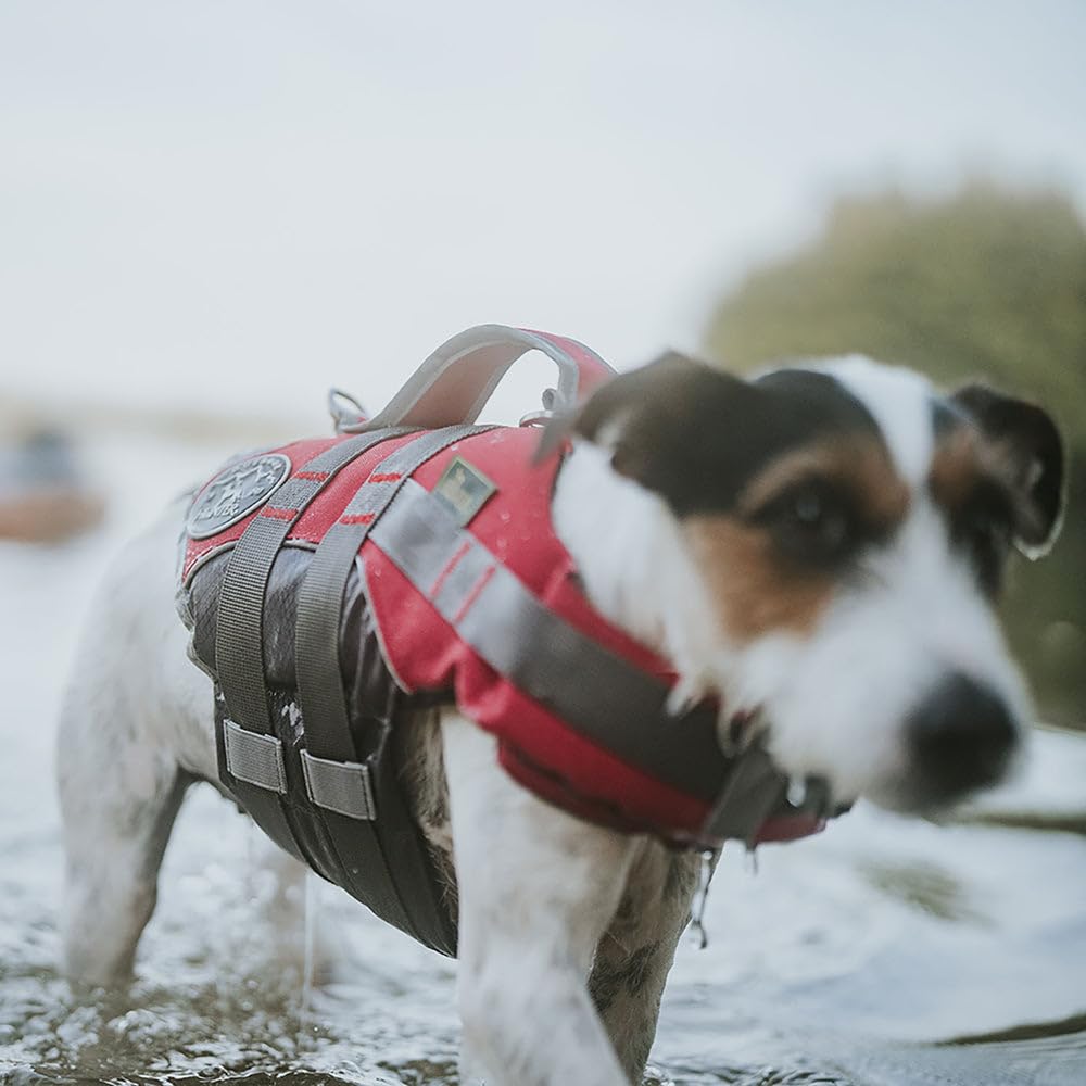 hunter-hunde-schwimmweste-moss-gr-e-l-rot-starker-auftrieb-verstellbar-reflektie image 7