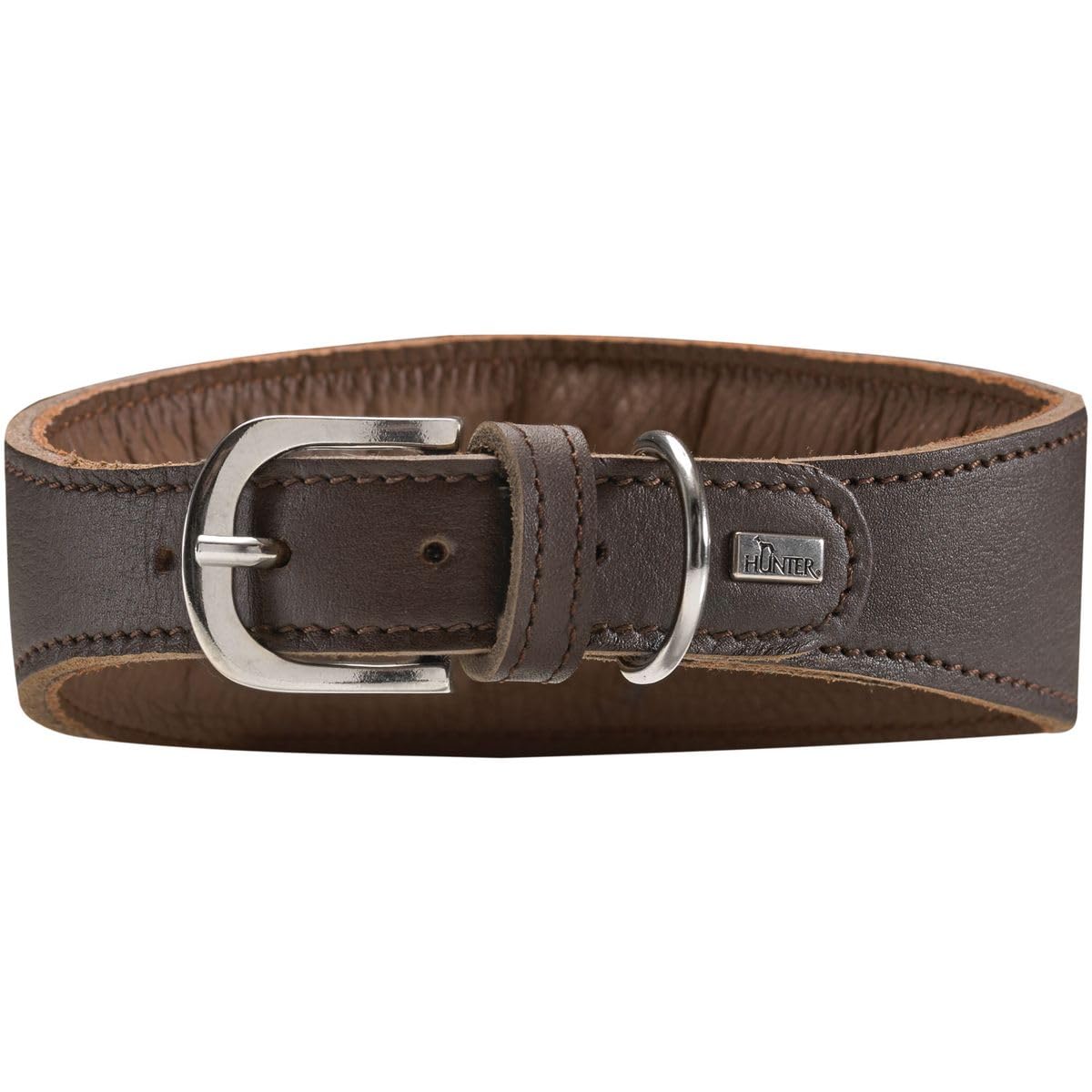 hunter-super-soft-windhundhalsband-leder-gepolstert-gr-e-32-xs-25-28-cm-dunkelbr image 7