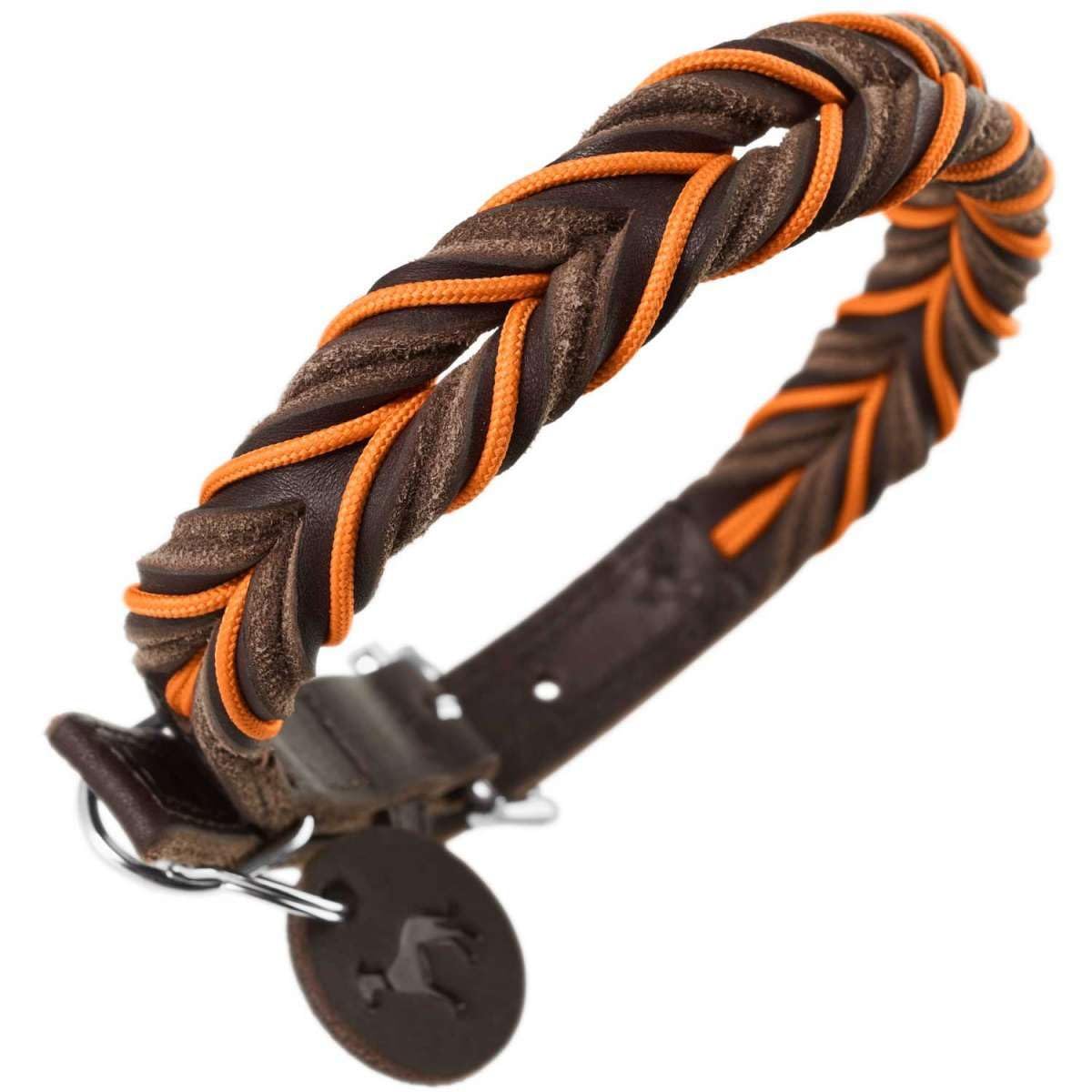 hunter-solid-education-cord-hundehalsband-gr-e-40-handgeflochtenes-rindsleder-mi image 3