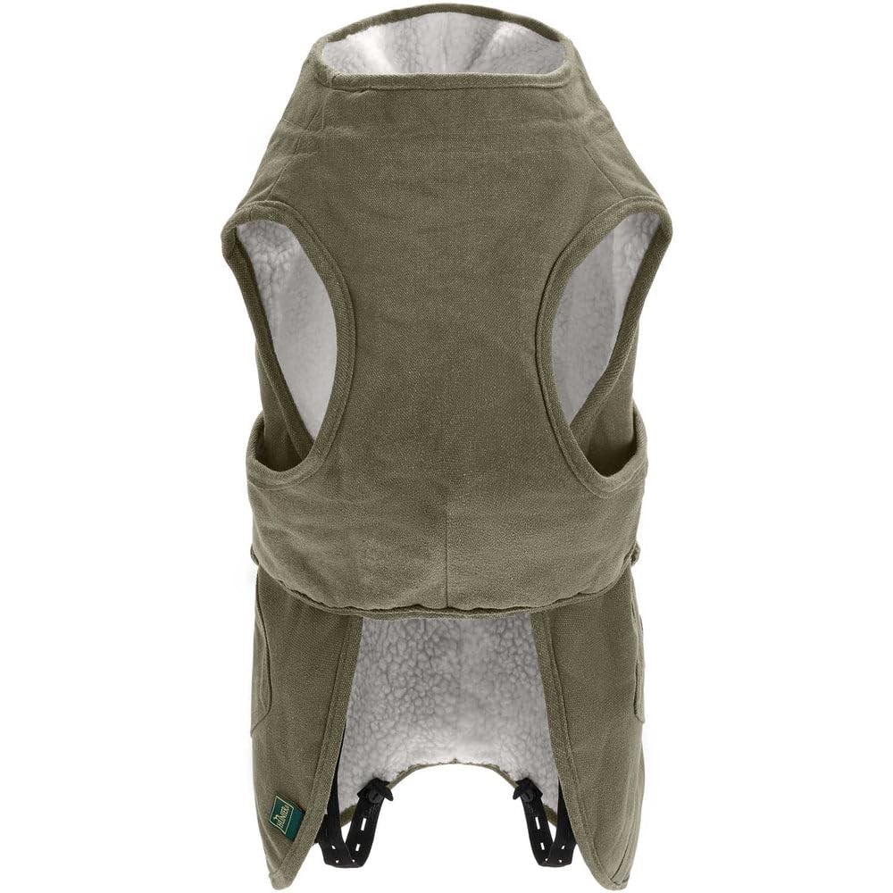 hunter-hundemantel-uppsala-trend-khaki-wasser-windabweisend-teddy-innenfutter-re image 3