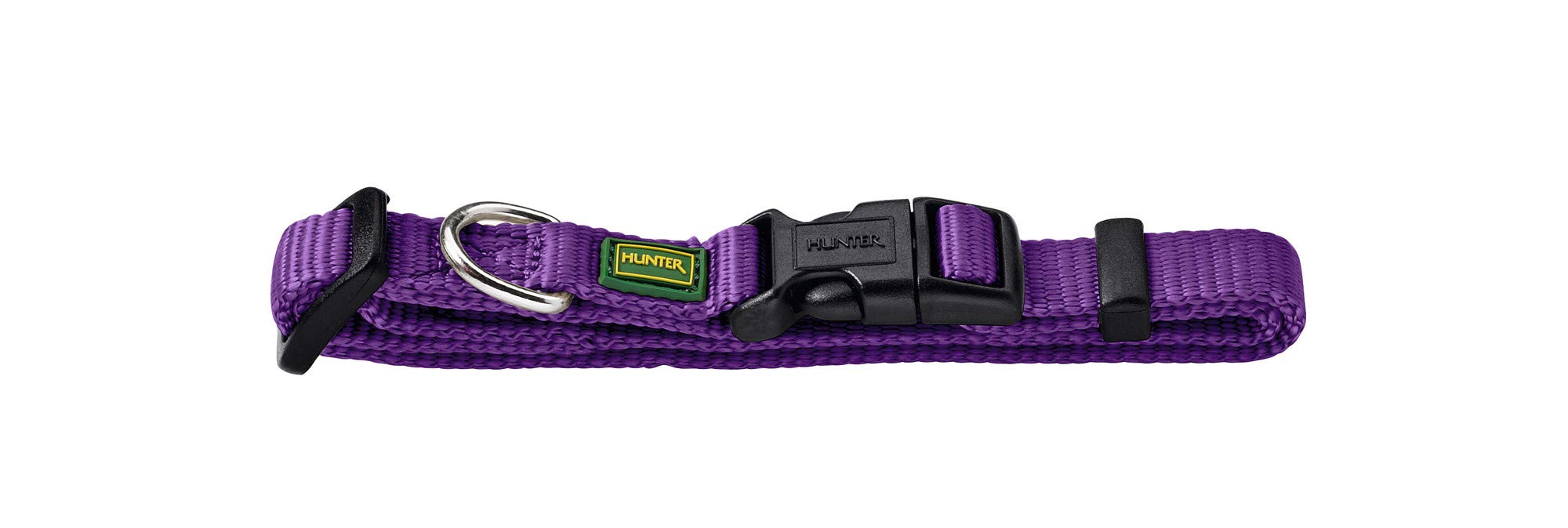 hunter-vario-basic-nylon-hundehalsband-s-1-0-cm-braun-stufenlos-verstellbar-klic image 6