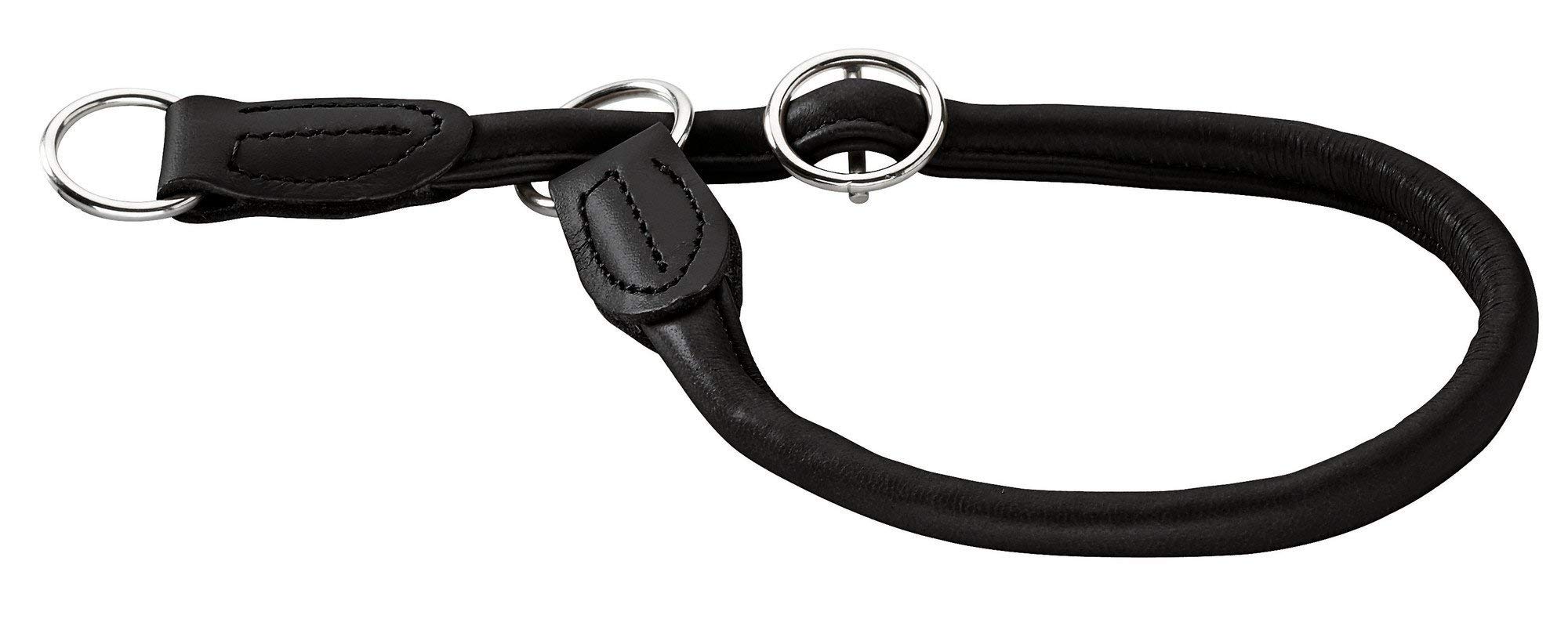 hunter-round-soft-elk-dressurhalsung-fellschonendes-elchleder-hundehalsband-rund image 6