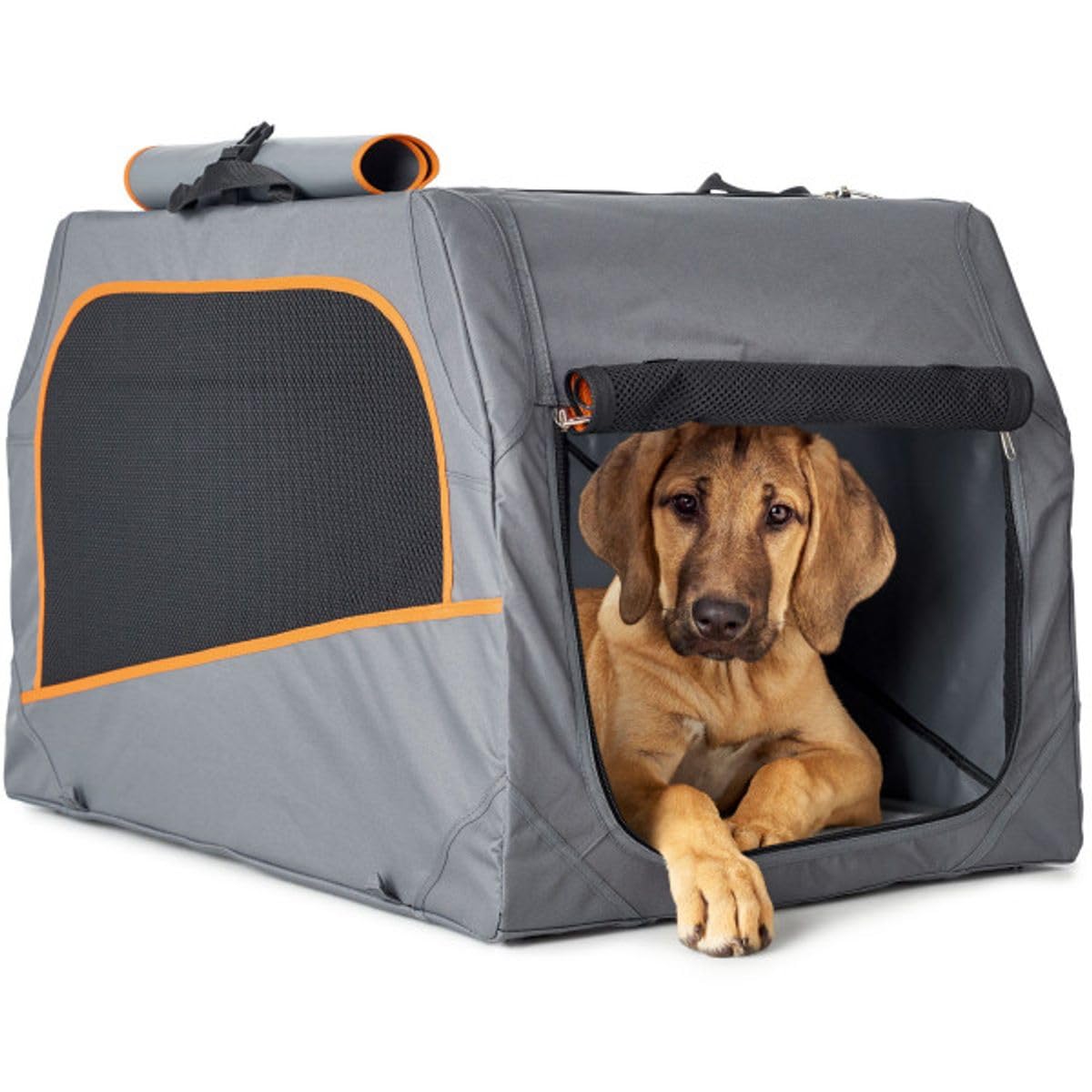 hunter-hundetransportbox-mit-aluminium-gestell-gr-e-s-faltbare-transportbox-61x4 image 4