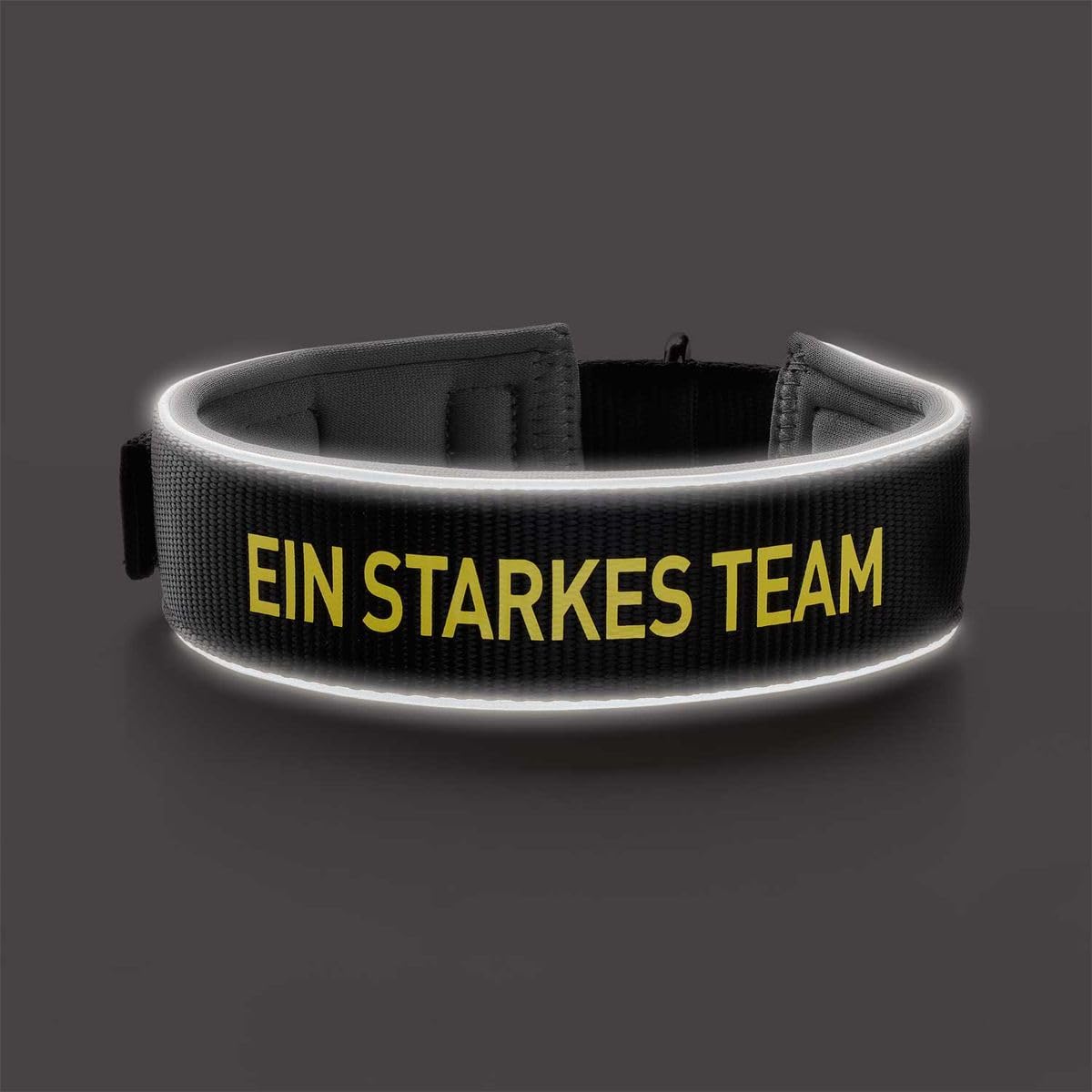 hunter-neopren-reflect-bvb-hundehalsband-gr-e-45-34-41-cm-schwarz-gelb-gepolster image 4