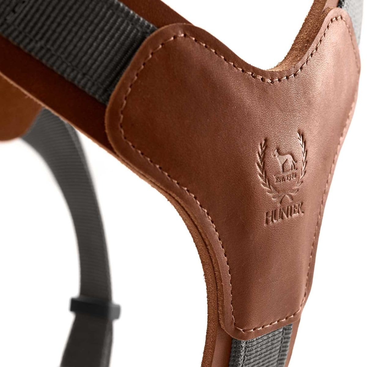 hunter-hundegeschirr-aalborg-mixed-rindsleder-nylon-5-fach-verstellbar-cognac-gr image 4