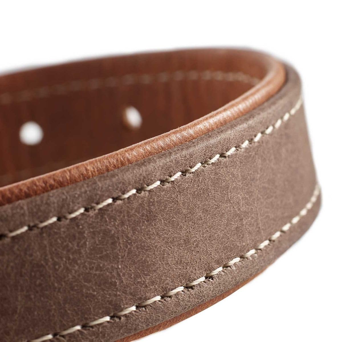 hunter-hundehalsband-porto-pflanzlich-gegerbtes-olivenleder-tabak-cognac-gr-e-40 image 2