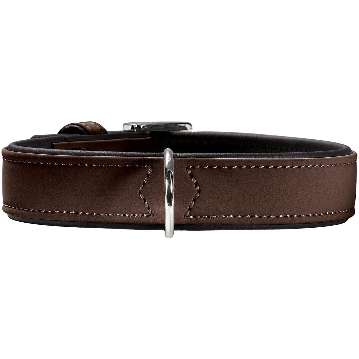 hunter-halsband-softie-gr-e-30-beige-schwarz-weiches-kunstleder-in-nubuk-optik-m image 5