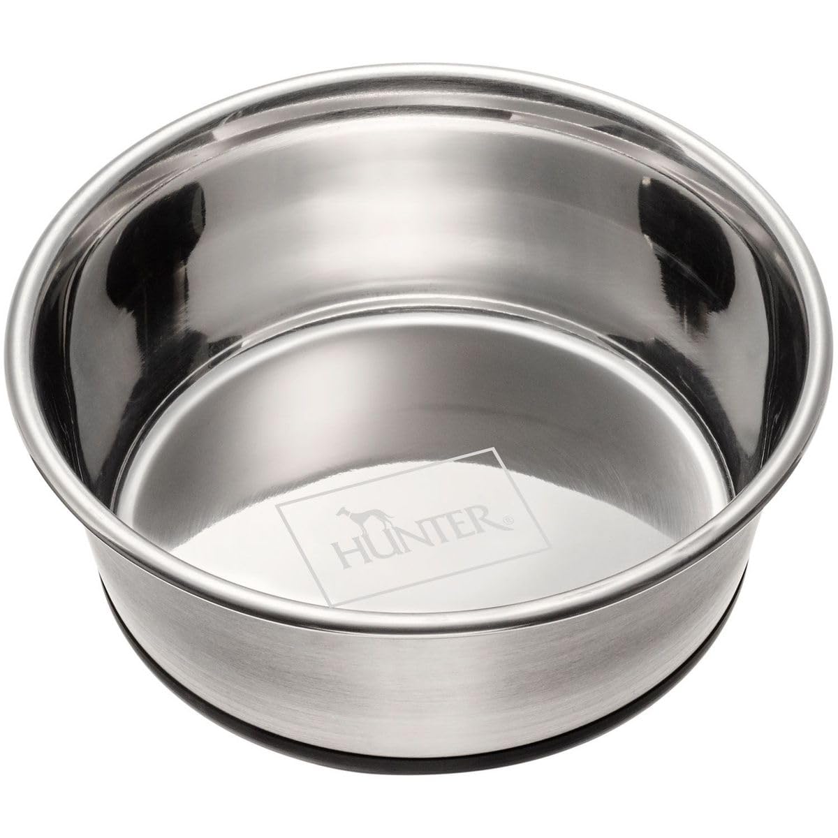 hunter-edelstahlnapf-1900-ml-futter-und-trinknapf-f-r-hunde-und-katzen-mit-rutsc image 1