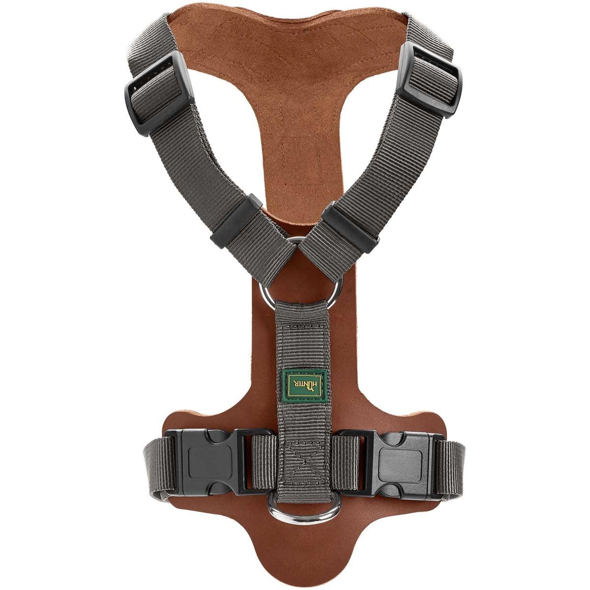 hunter-hundegeschirr-aalborg-mixed-rindsleder-nylon-5-fach-verstellbar-cognac-gr image 2