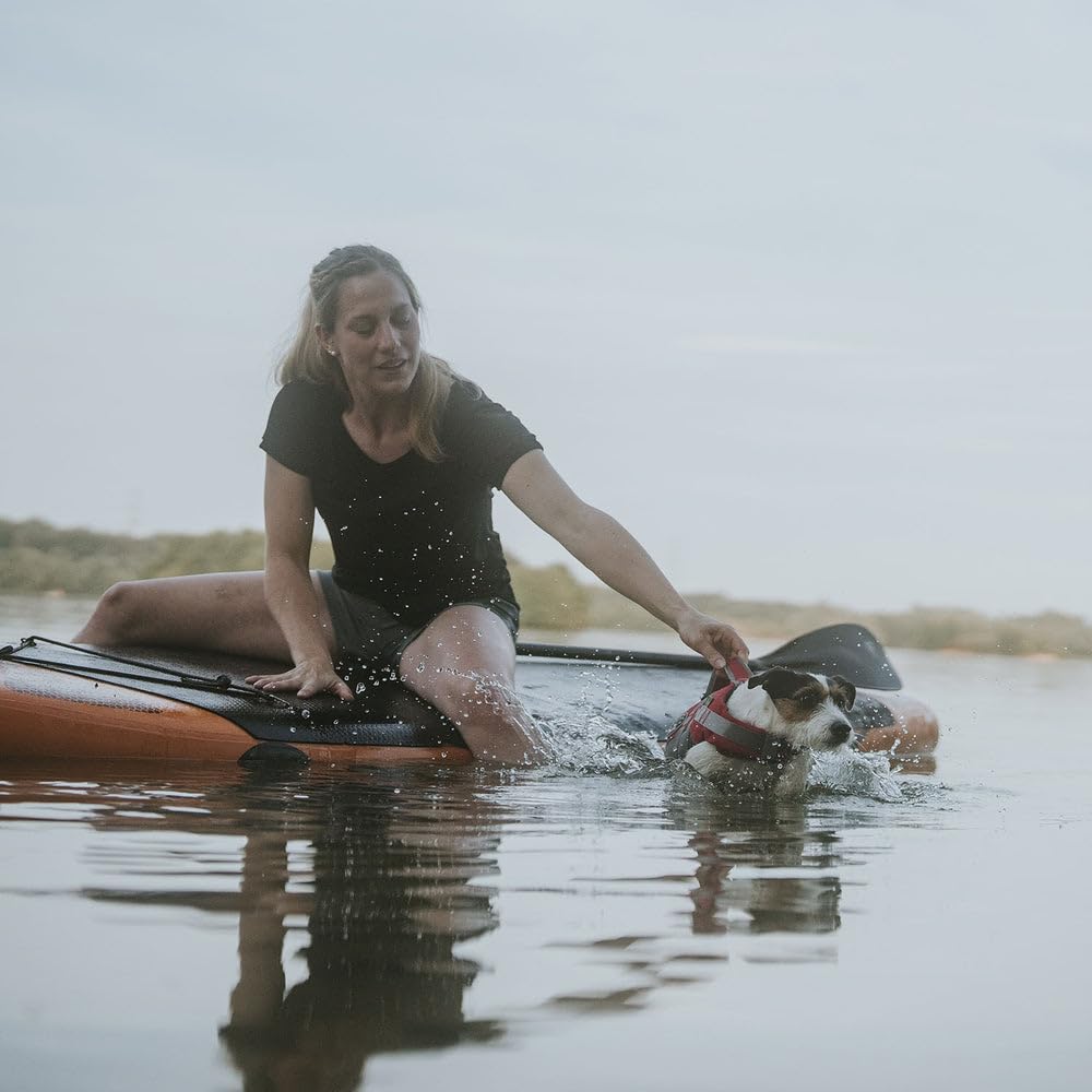 hunter-hunde-schwimmweste-moss-gr-e-l-rot-starker-auftrieb-verstellbar-reflektie image 6