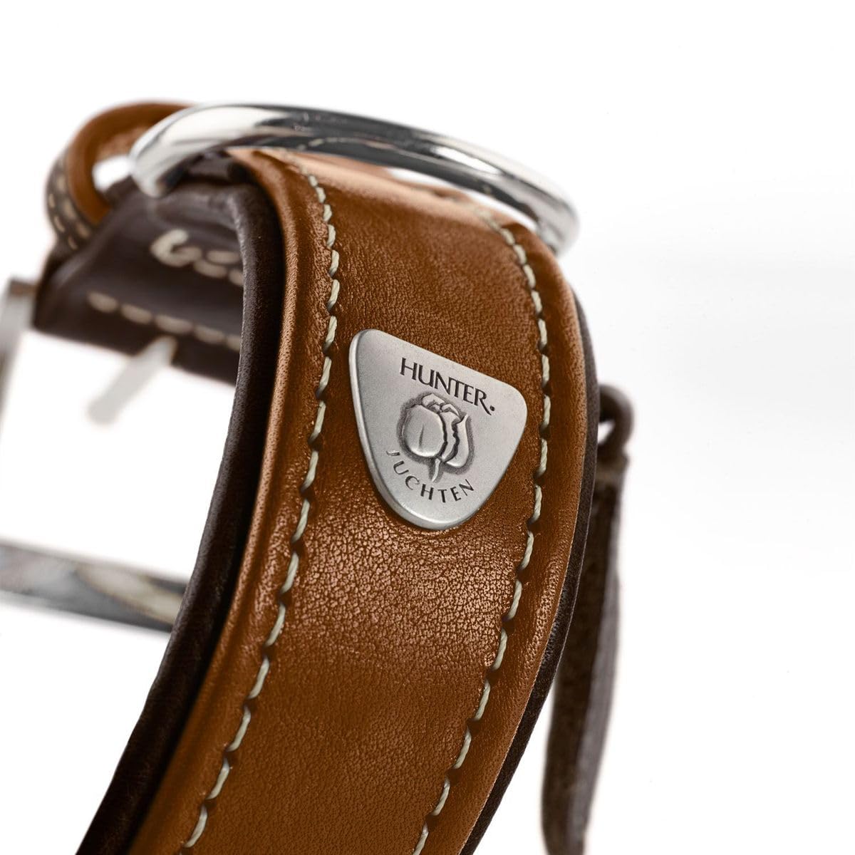 hunter-tara-hundehalsband-aus-juchtenleder-verstellbar-35-42-cm-s-m-cognac-dunke image 4