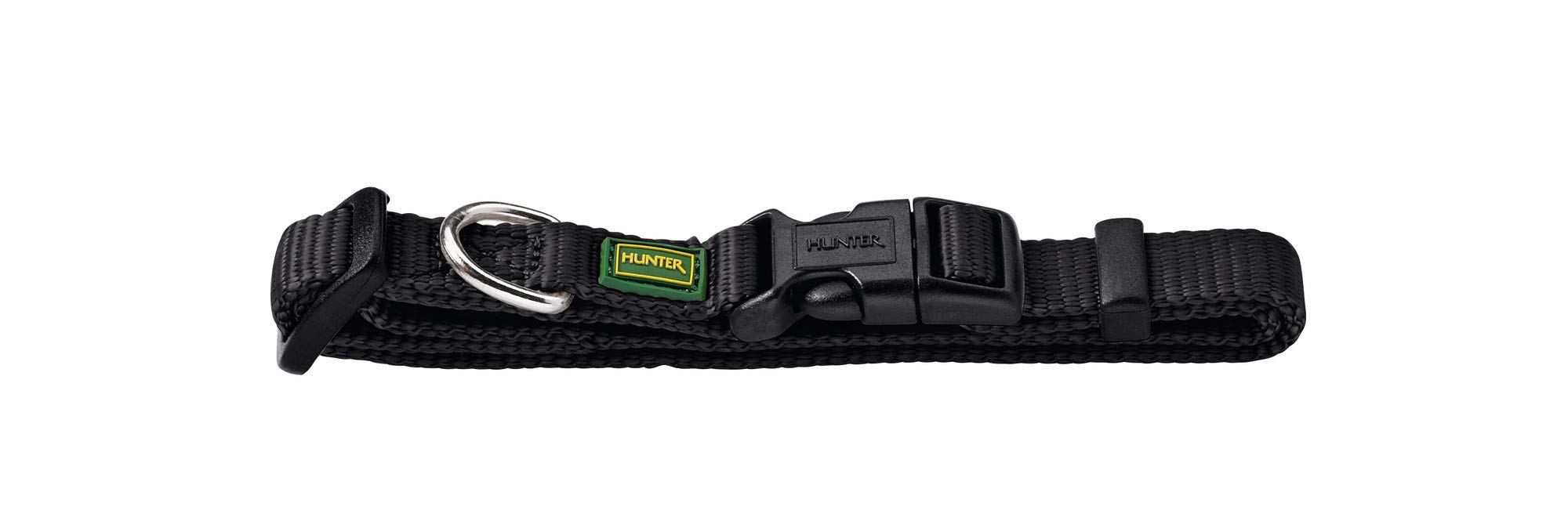 hunter-vario-basic-nylon-hundehalsband-s-1-0-cm-braun-stufenlos-verstellbar-klic image 4