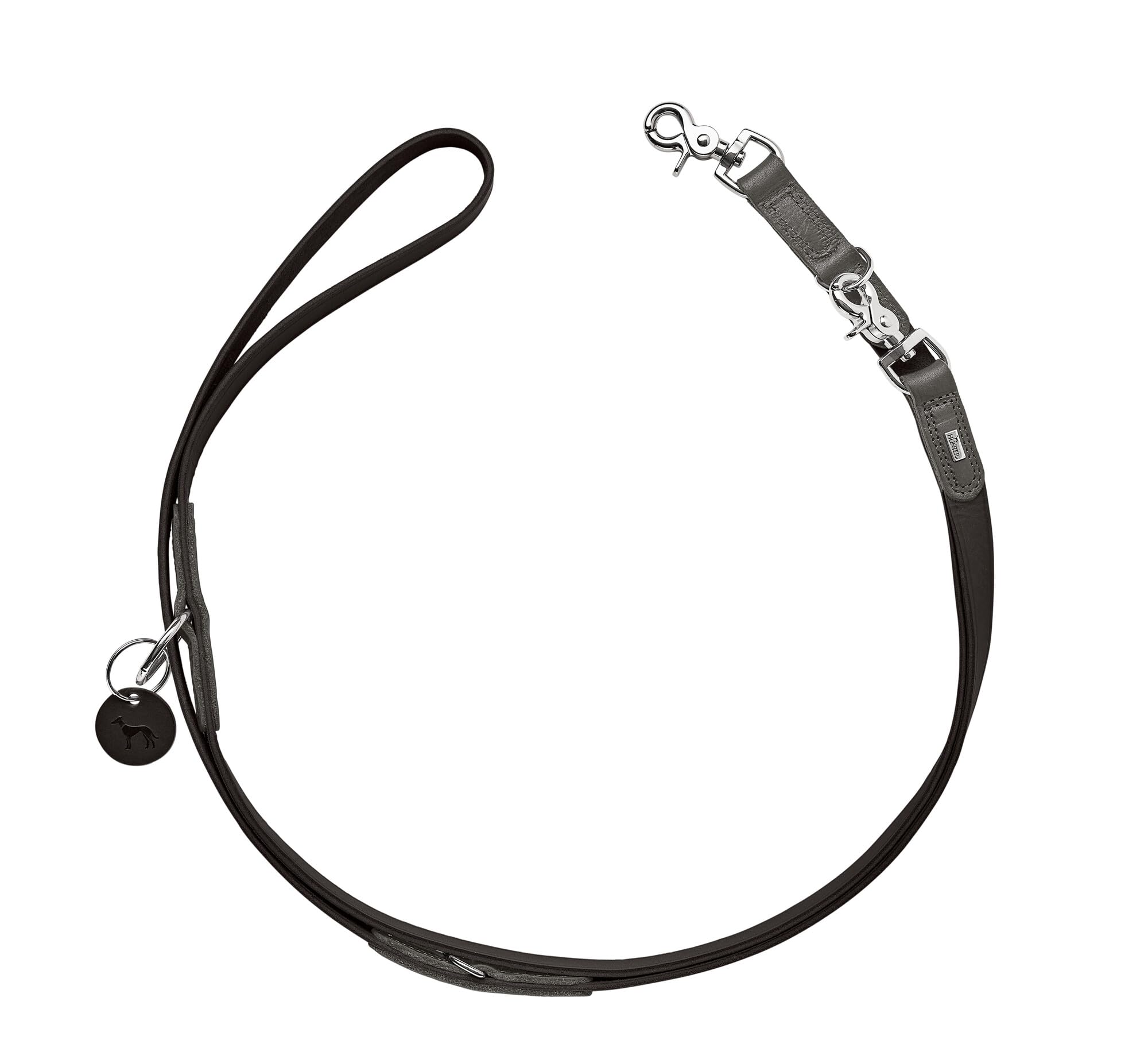 hunter-verstellbare-hundef-hrleine-lemvig-fettleder-3-fach-verstellbar-bis-200-c image 1