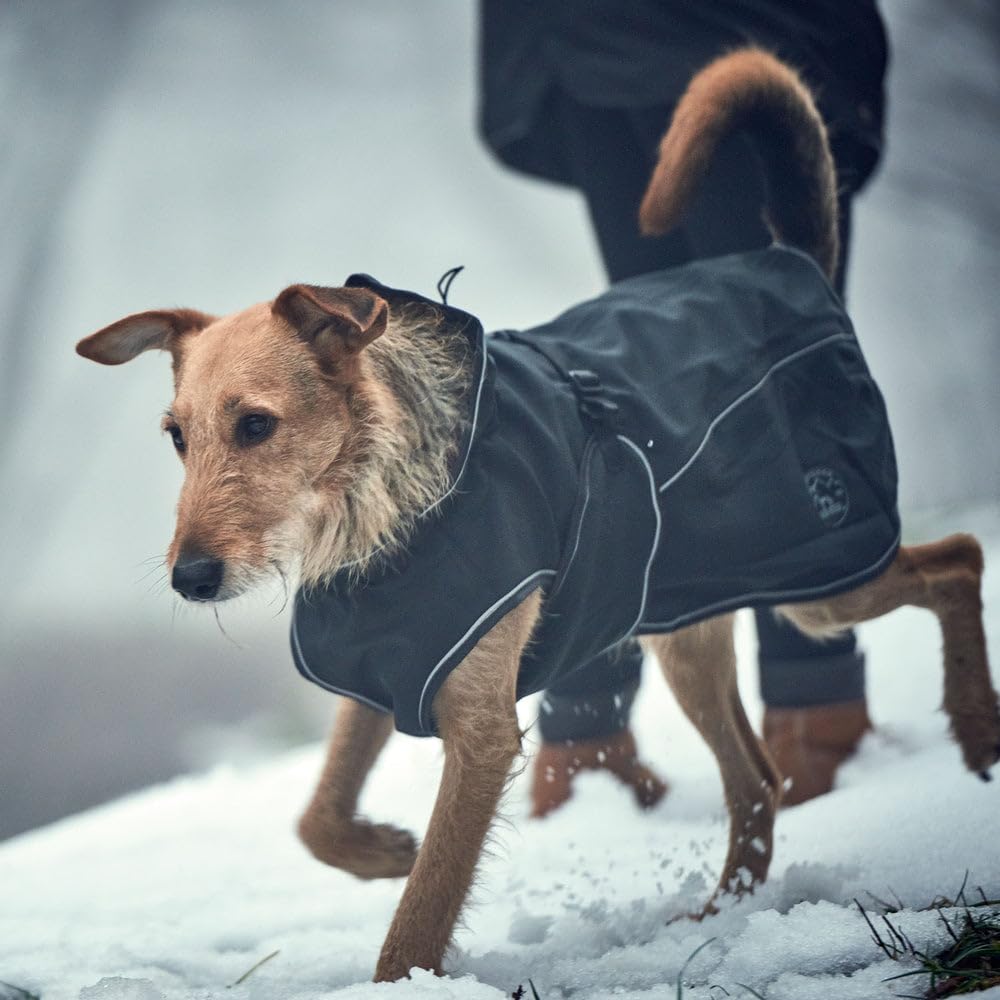 hunter-uppsala-softshell-hundemantel-gr-e-30-schwarz-wasser-und-winddicht-fleece image 8