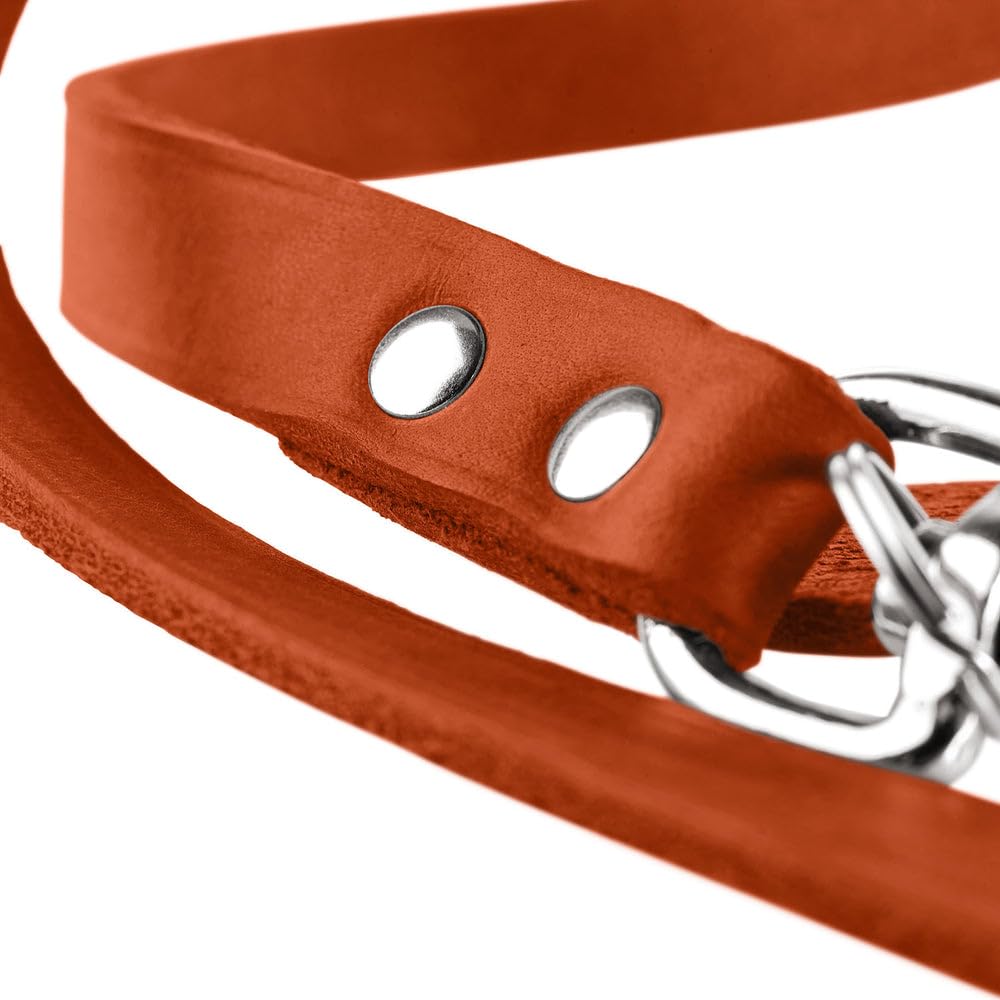 hunter-leder-f-hrleine-verstellbar-cognac-softvollrindleder-3-fach-verstellbar-m image 7