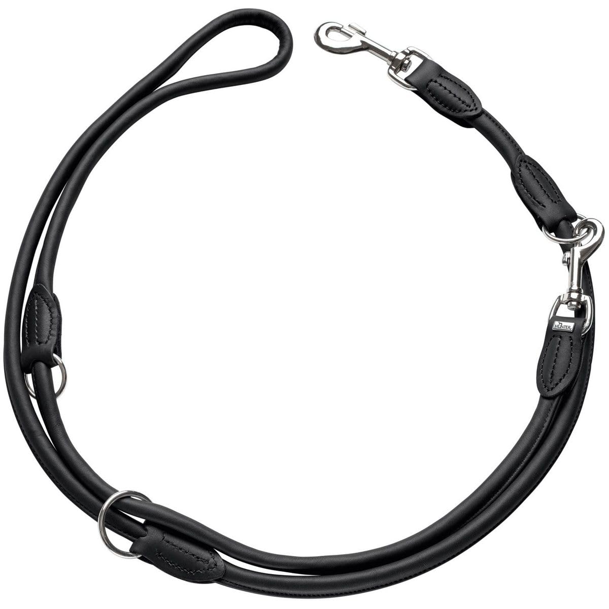 hunter-round-soft-verstellbare-f-hrleine-rindnappaleder-rundgen-ht-8-200-braun image 7