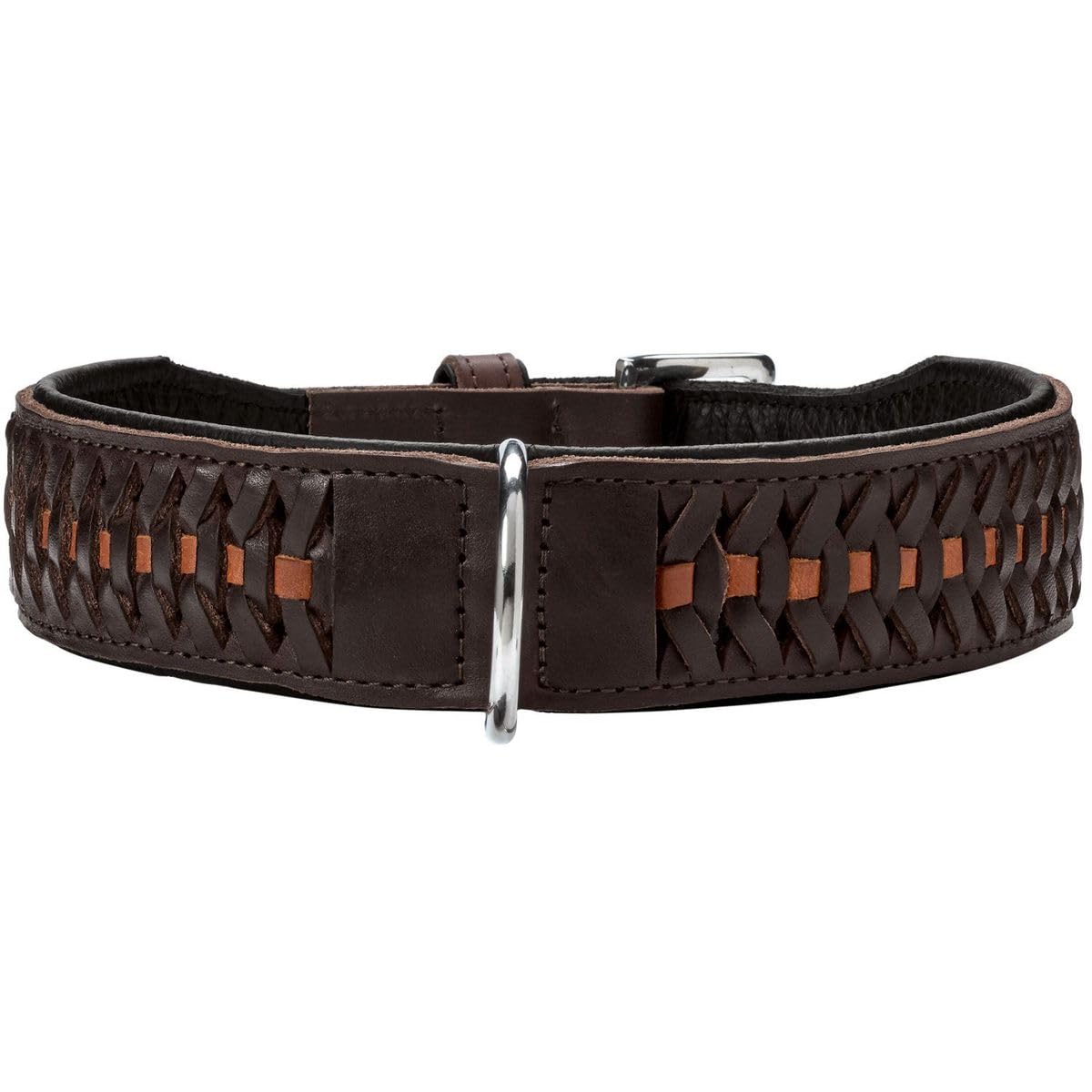 hunter-solid-education-67235-hb-hundehalsband-handgeflochtenes-rindsleder-made-i image 1