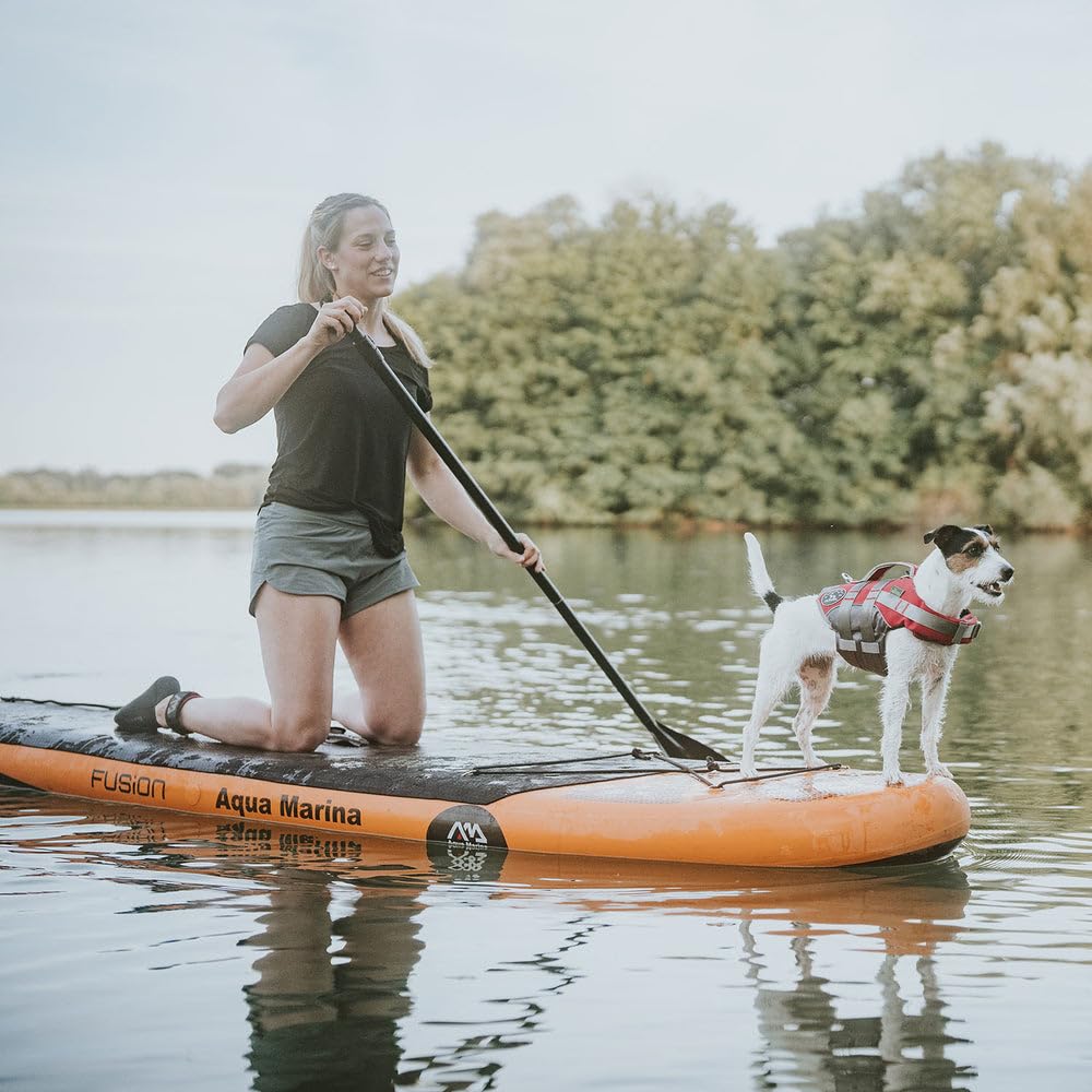 hunter-hunde-schwimmweste-moss-gr-e-l-rot-starker-auftrieb-verstellbar-reflektie image 5