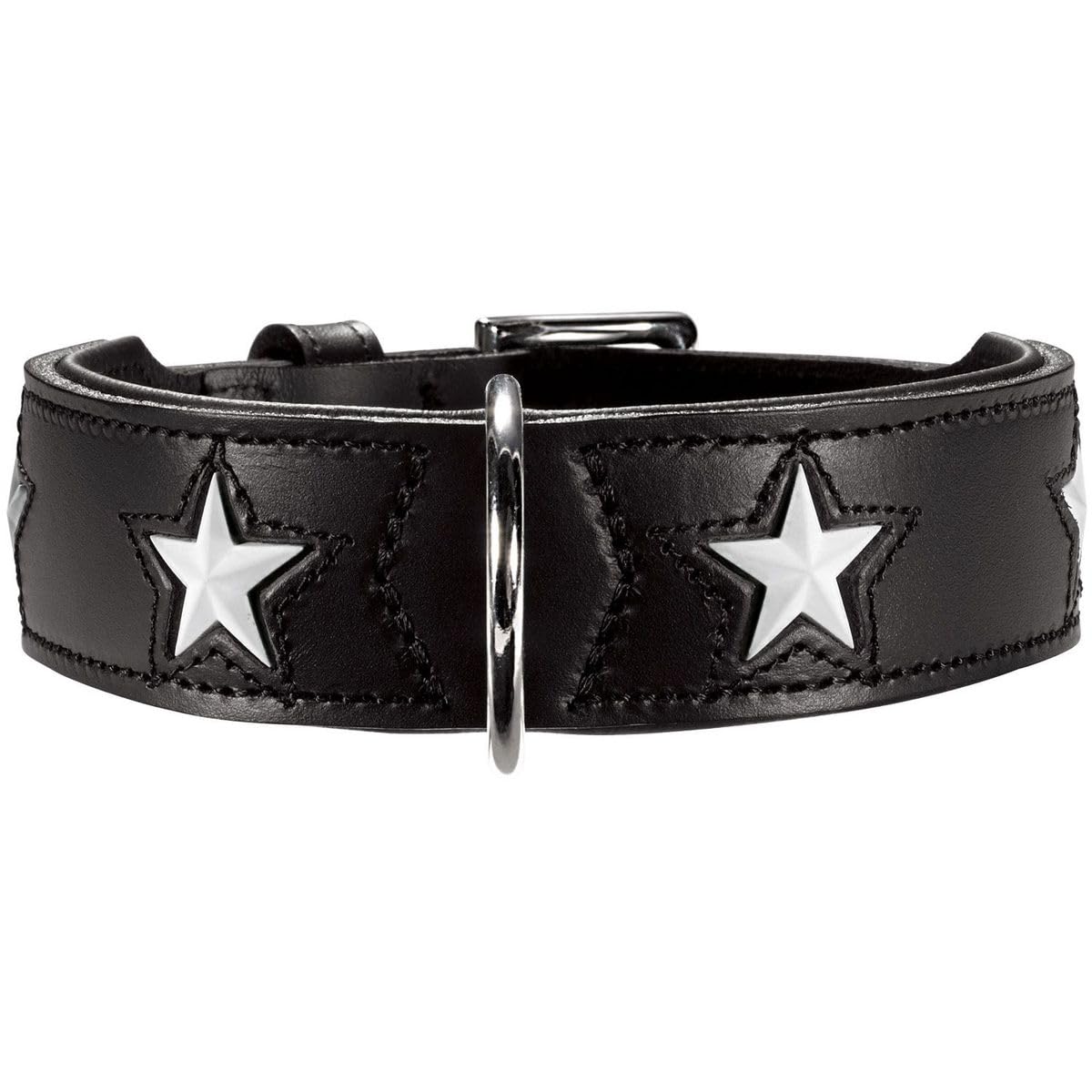 hunter-magic-star-hundehalsband-mit-sternen-vegetabil-gegerbtes-leder-mit-nappal image 4
