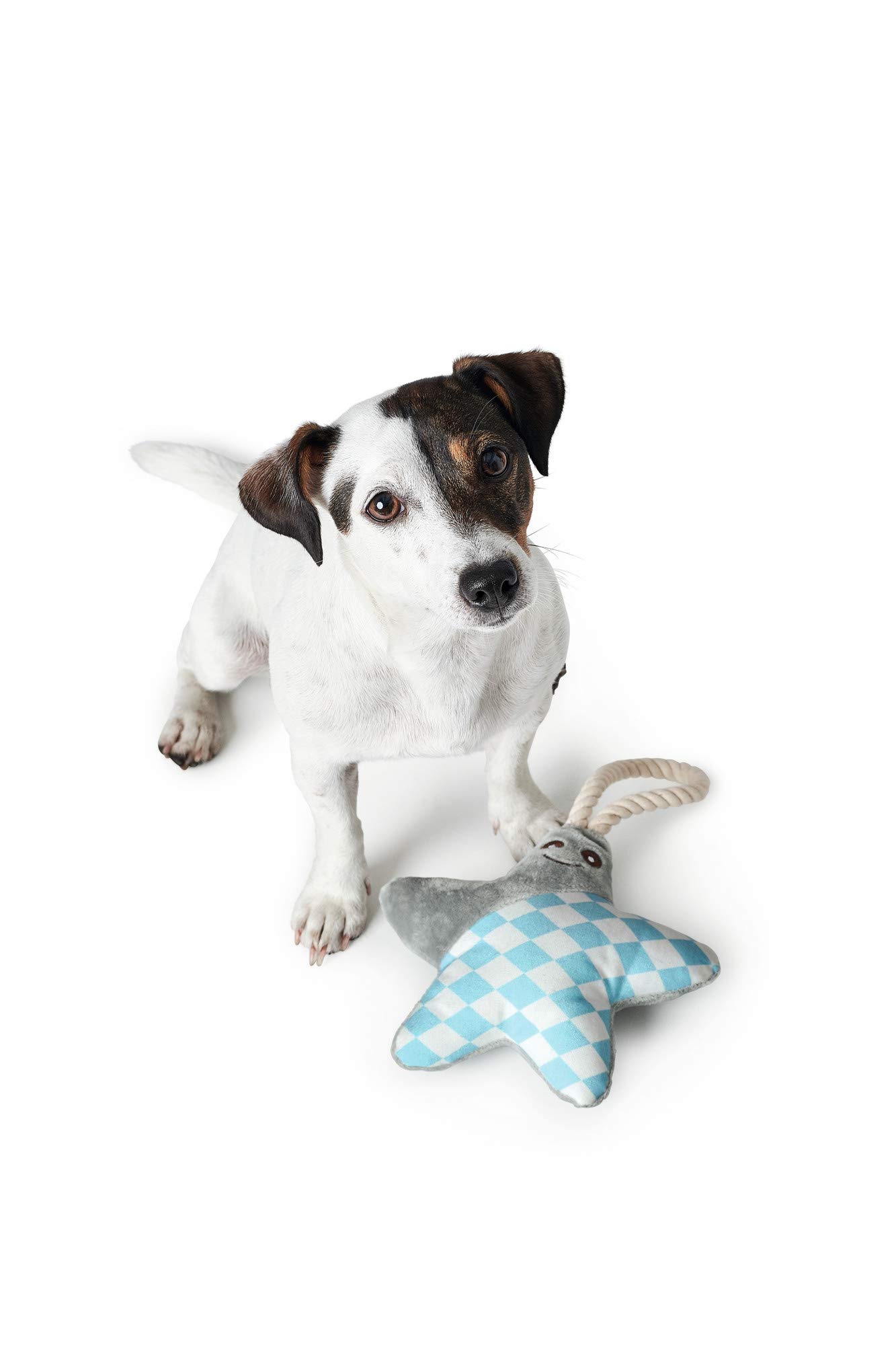 hunter-salima-hundespielzeug-weiches-pl-sch-kuscheltier-mit-quietscher-und-tau-s image 2