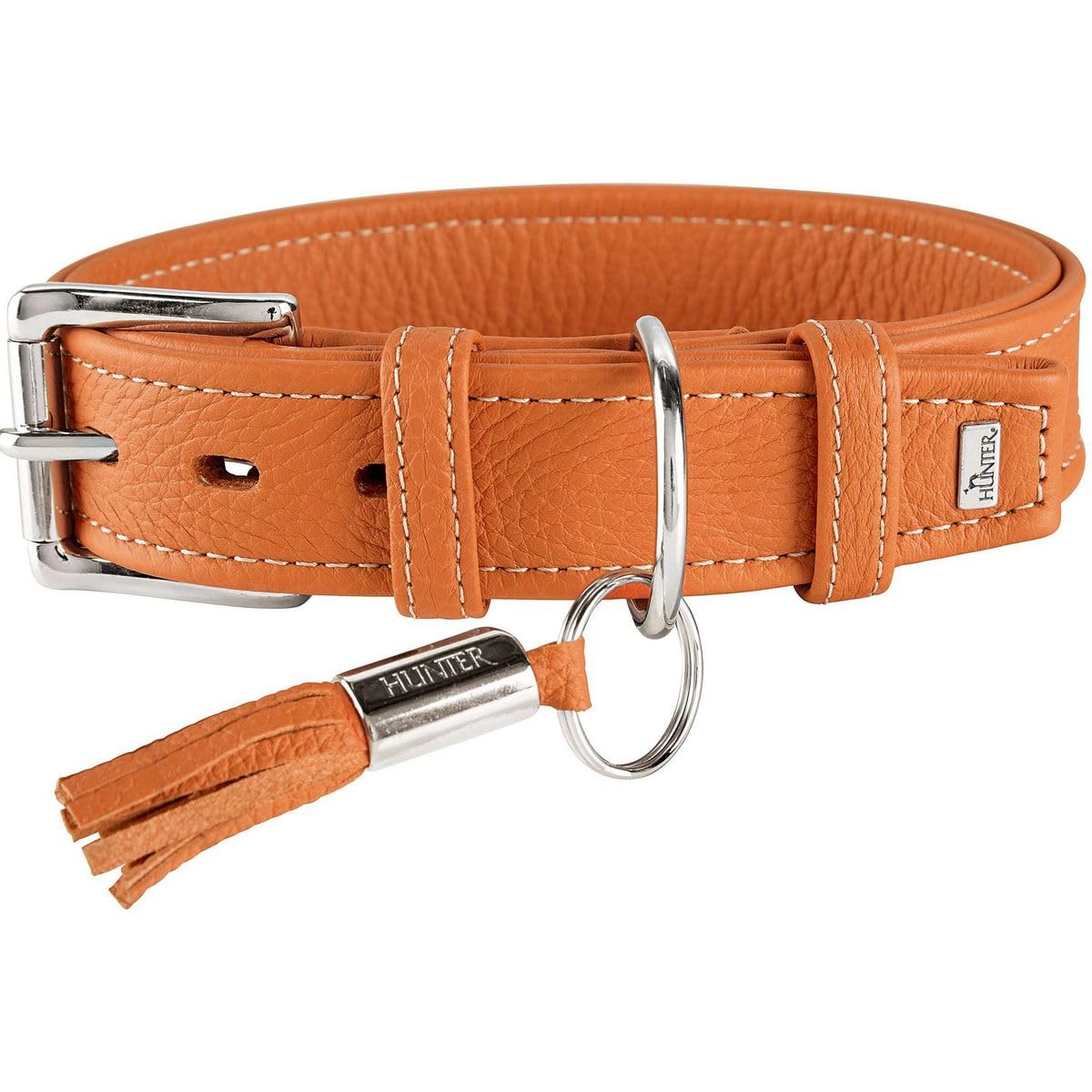 hunter-cannes-hundehalsband-rindnappaleder-handgefertigt-in-deutschland-orange-g image 8